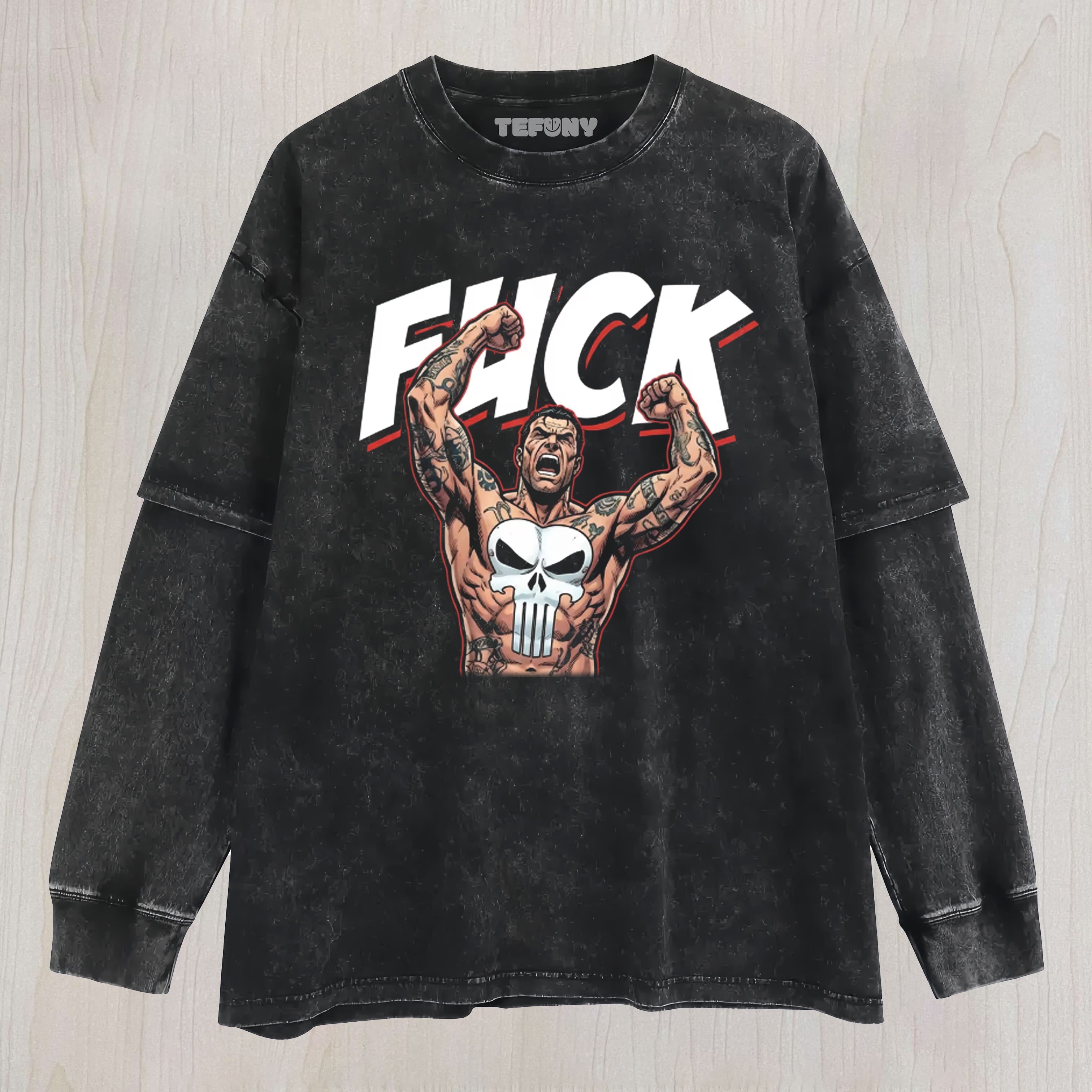 THE PUNISHER LAYERED LONG SLEEVE