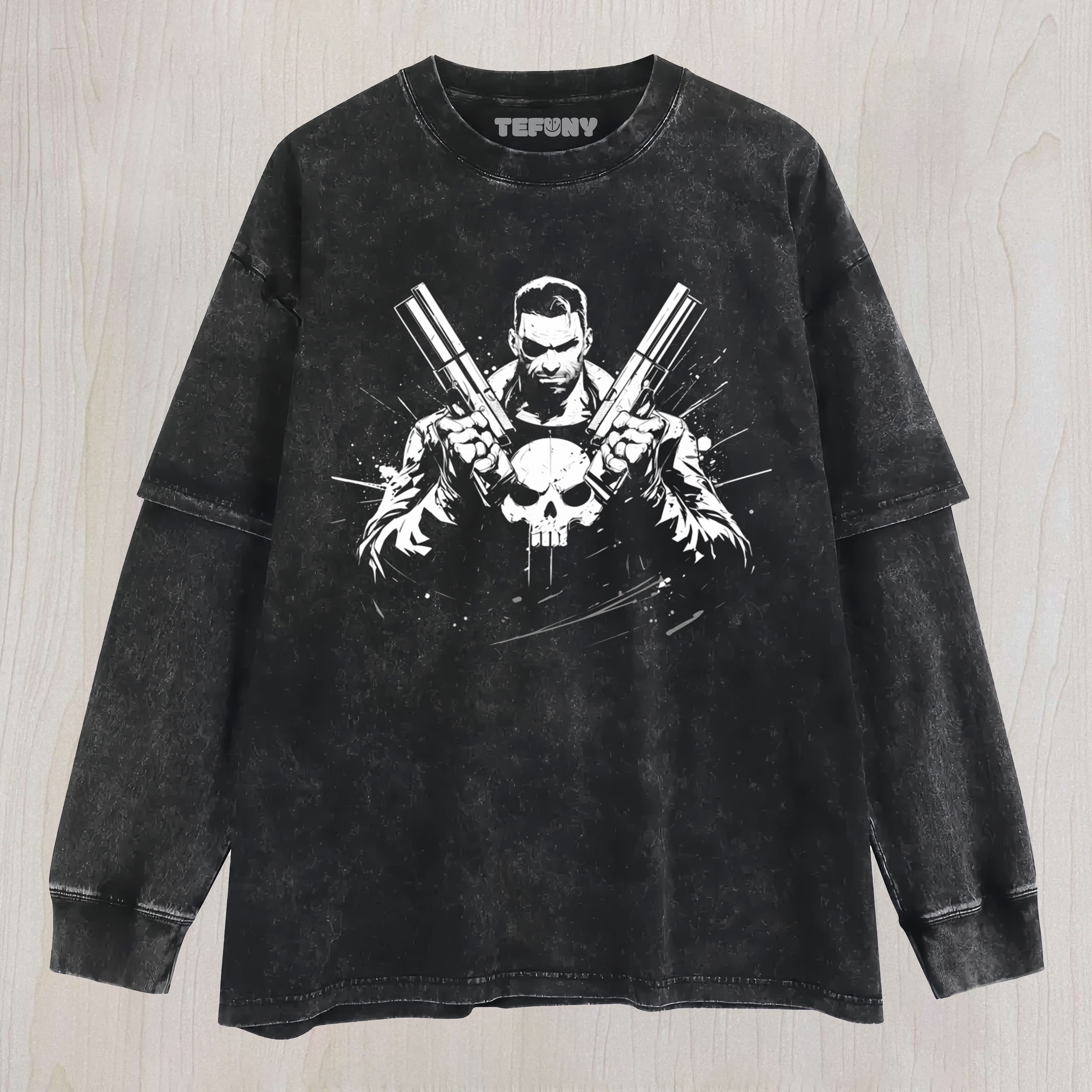 THE PUNISHER V8 LAYERED LONG SLEEVE