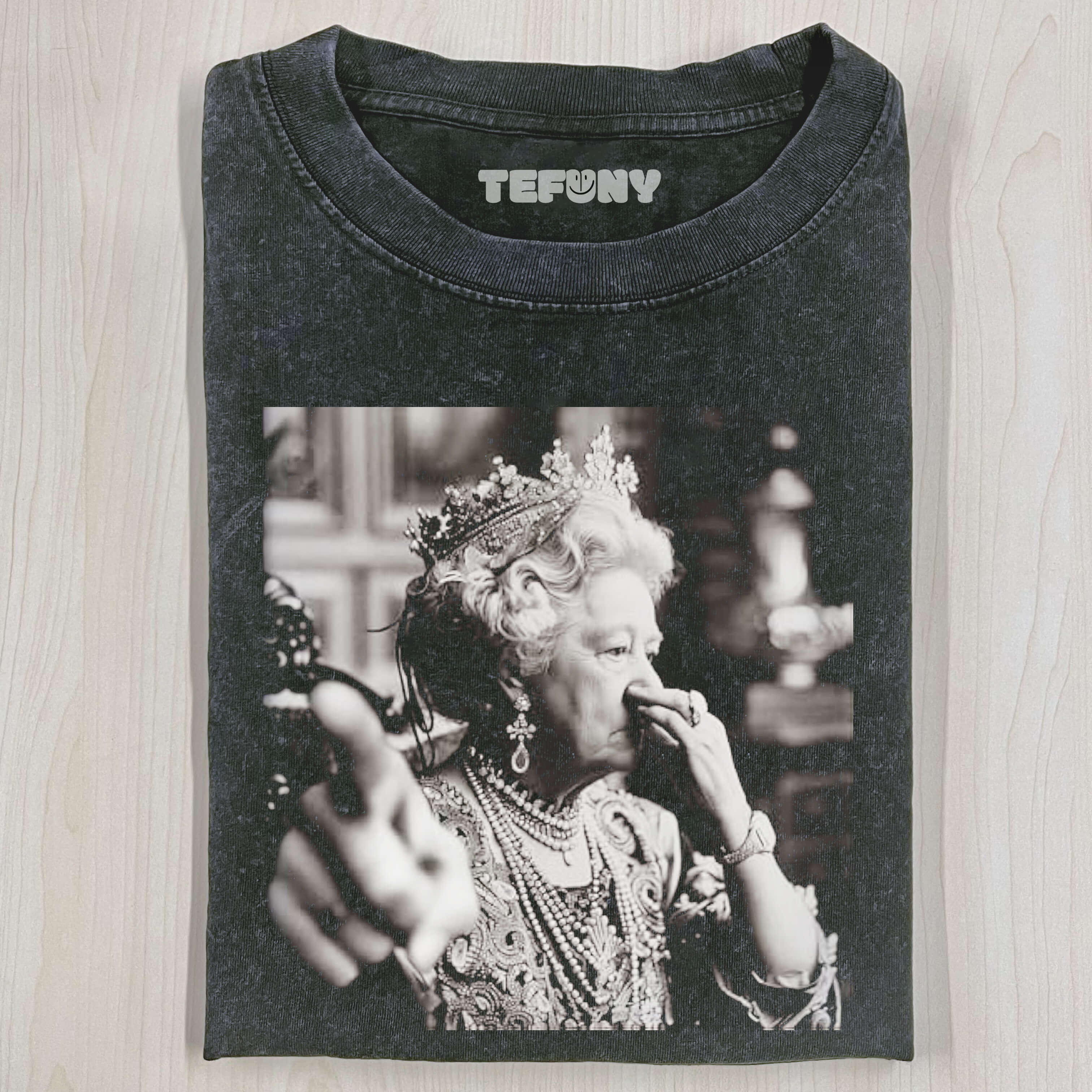 THE QUEEN PINCHING HER NOSE T-SHIRT