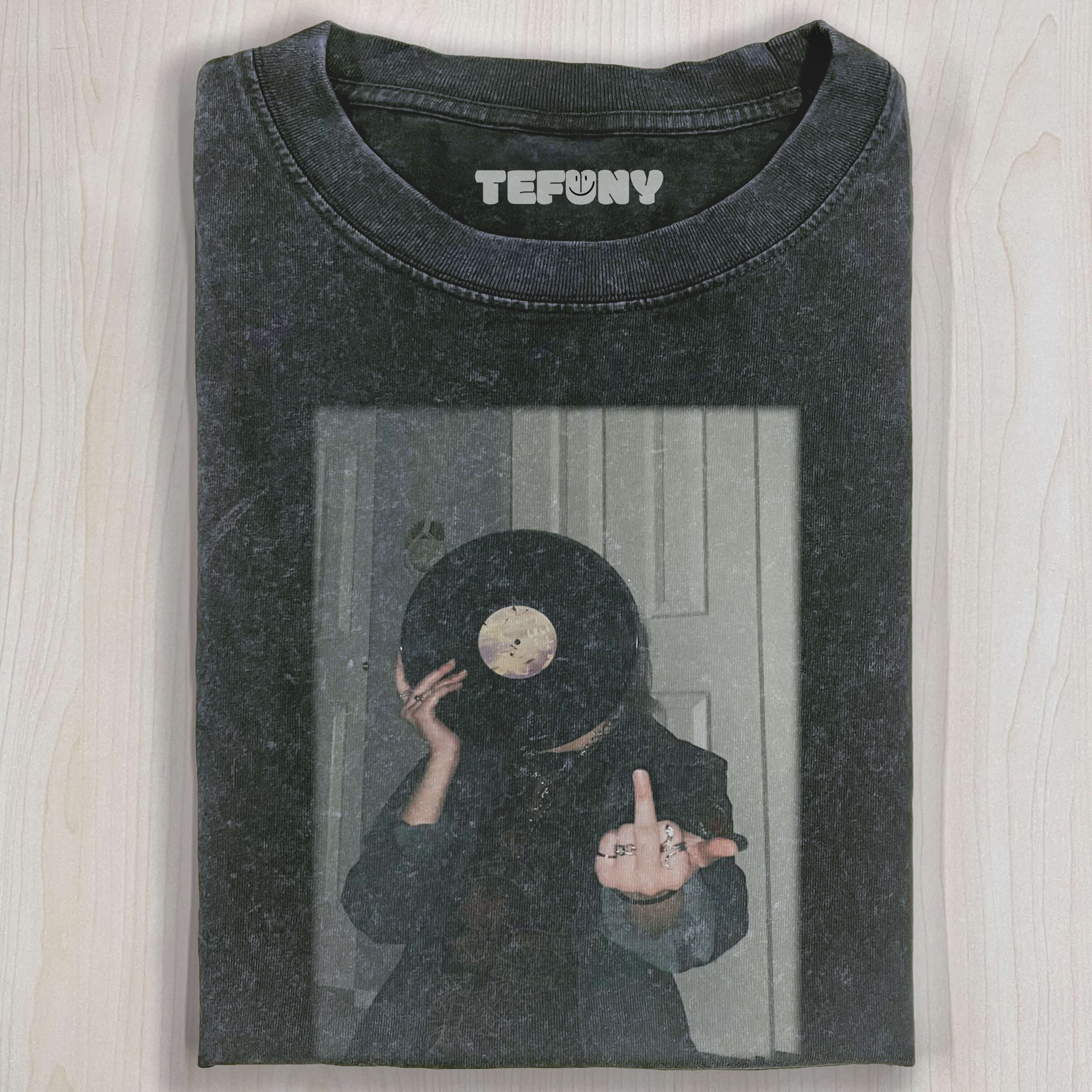 THE RECORD IS COVERING MY FACE TEE
