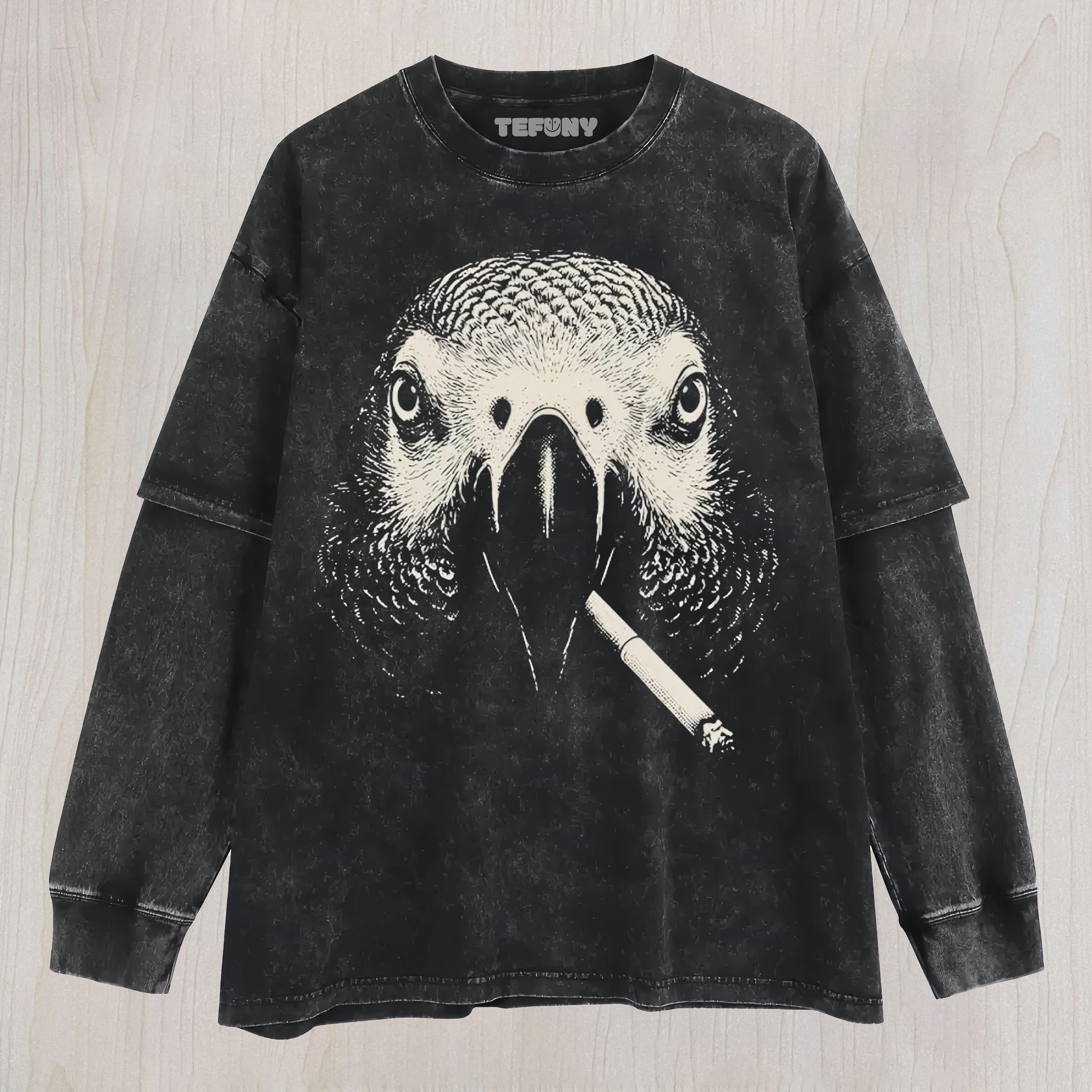 THE SMOKING BIRD UNISEX TEE, TANK TOP, LAYERED LS, SWEATSHIRT & HOODIE