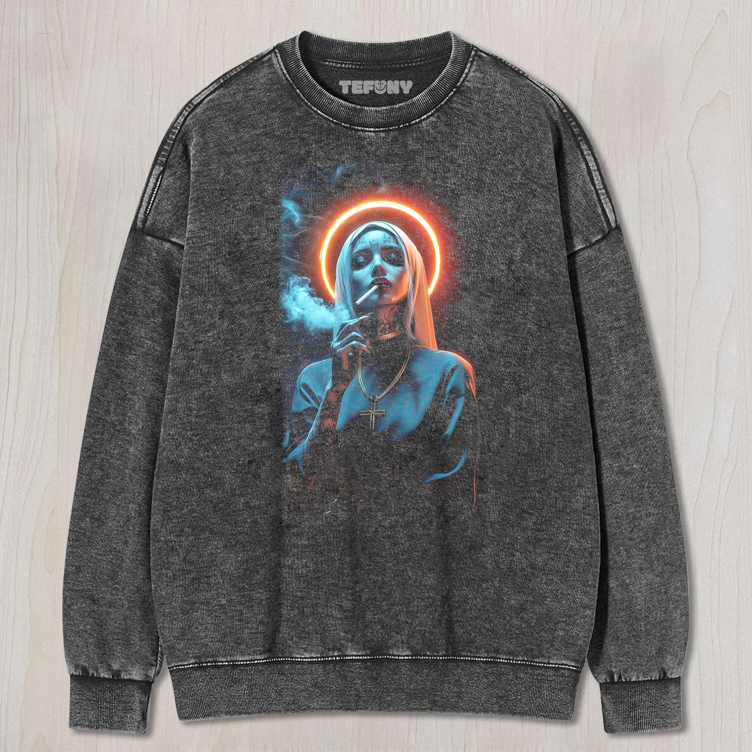 THE SMOKING NUN TEE & SWEAT & HOOD
