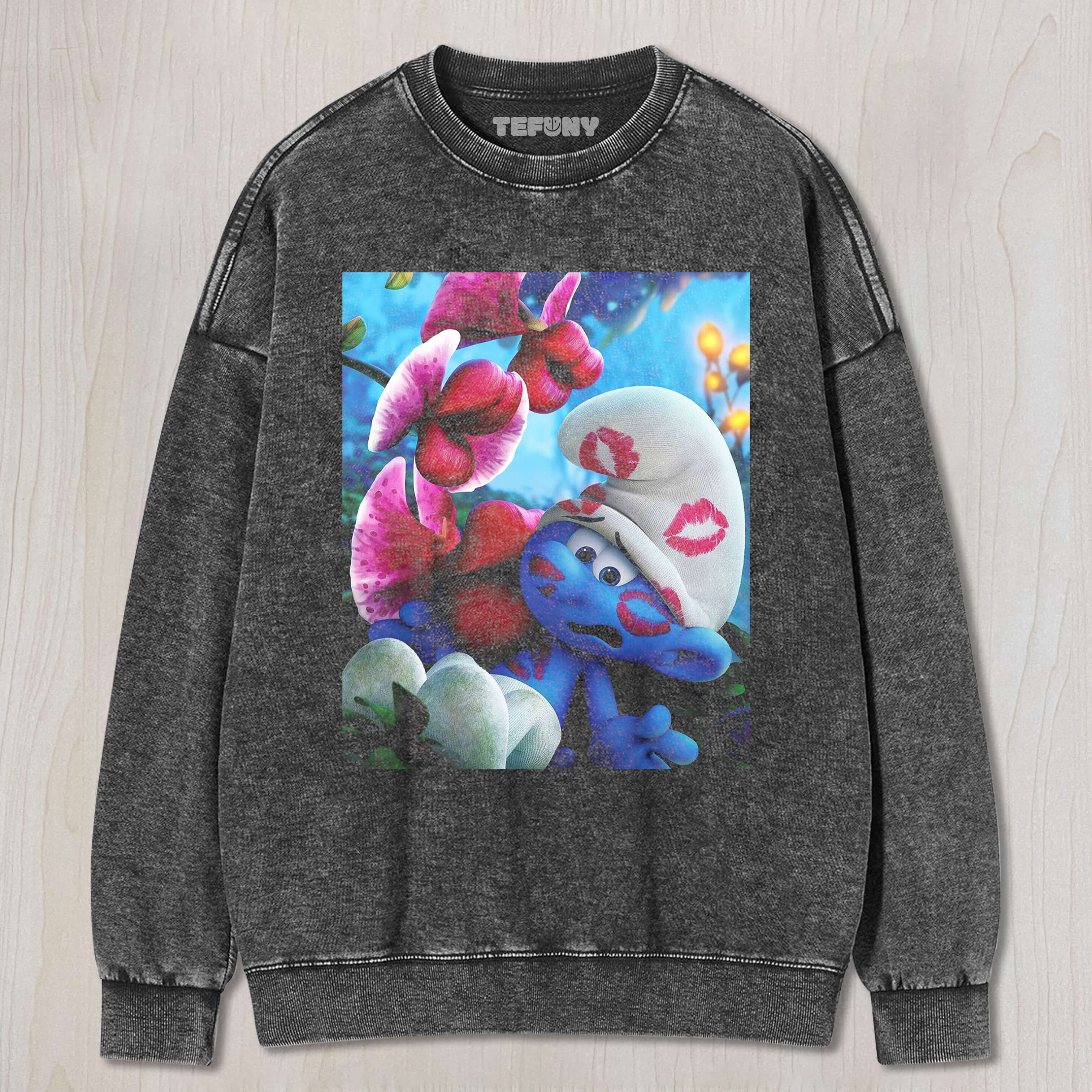 THE SMURF GOT KISSED T-SHIRT