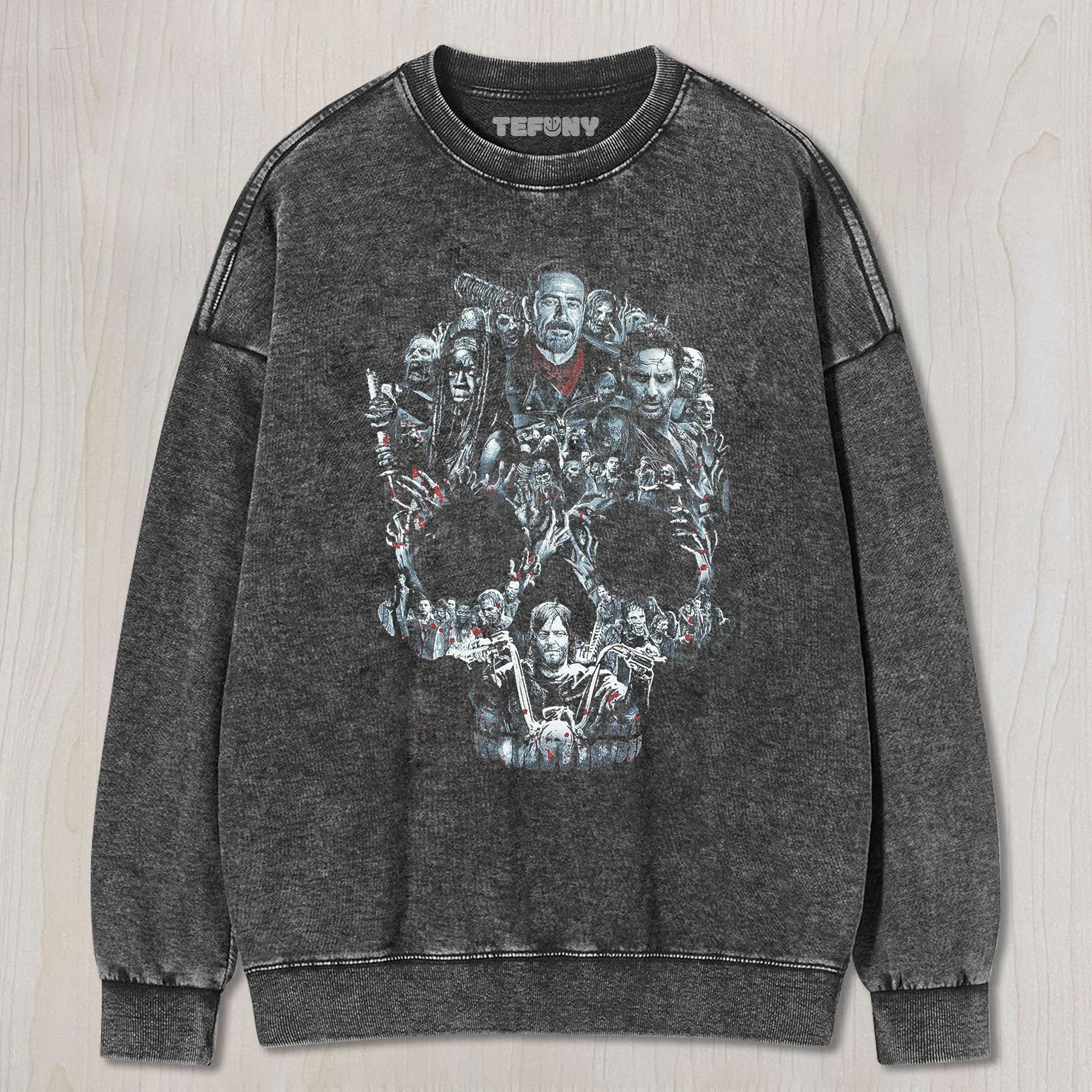 THE WALKING DEAD SKULL TEE & SWEAT & HOOD