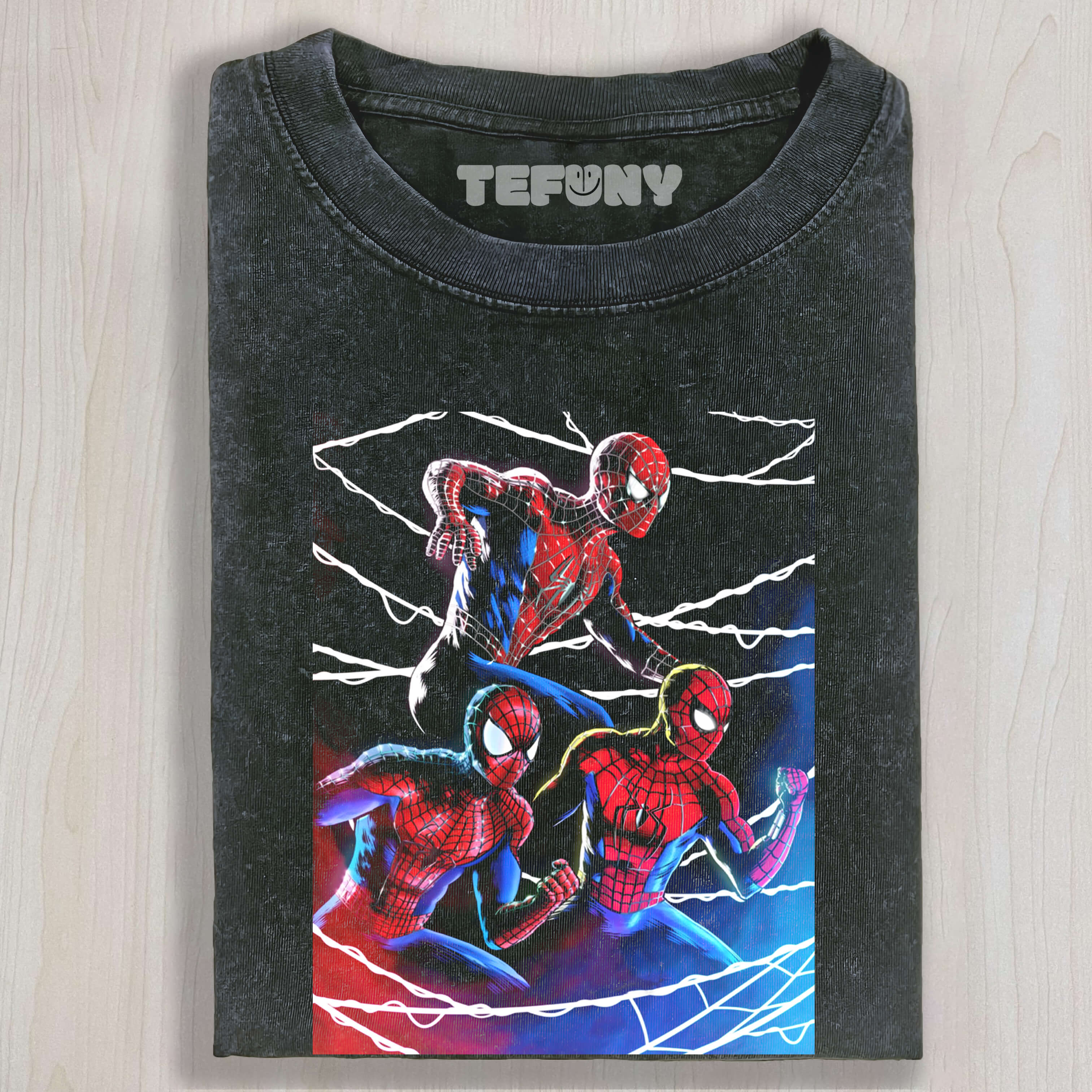 THREE SPIDER-MEN TEE & SWEAT & HOOD