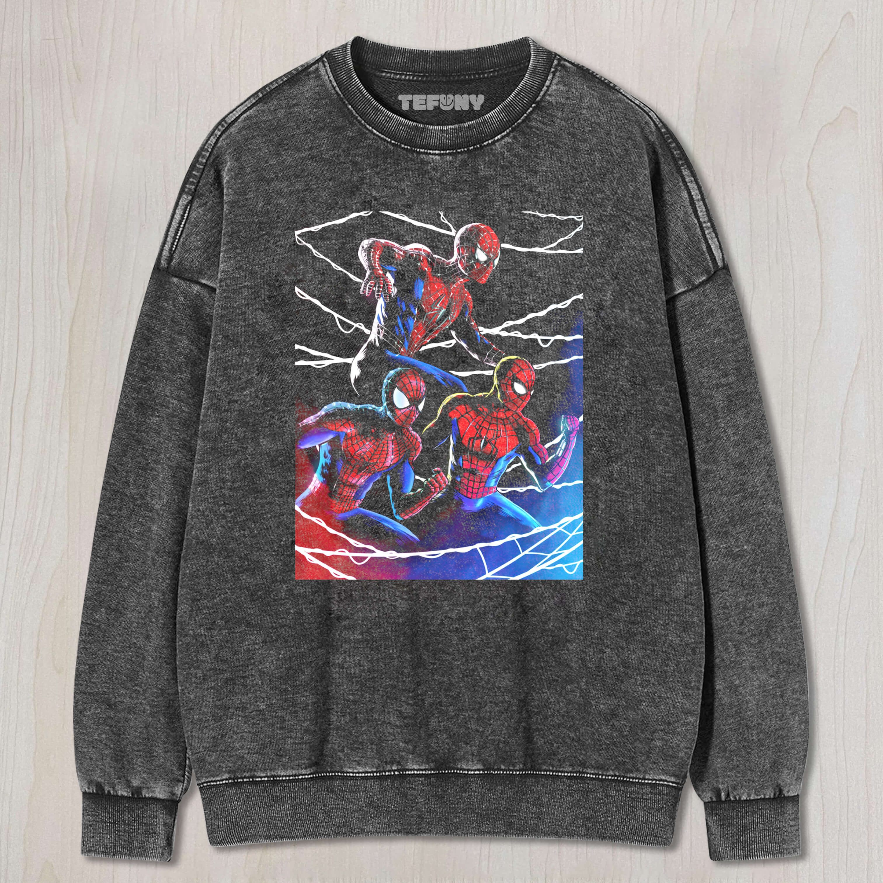 THREE SPIDER-MEN TEE & SWEAT & HOOD