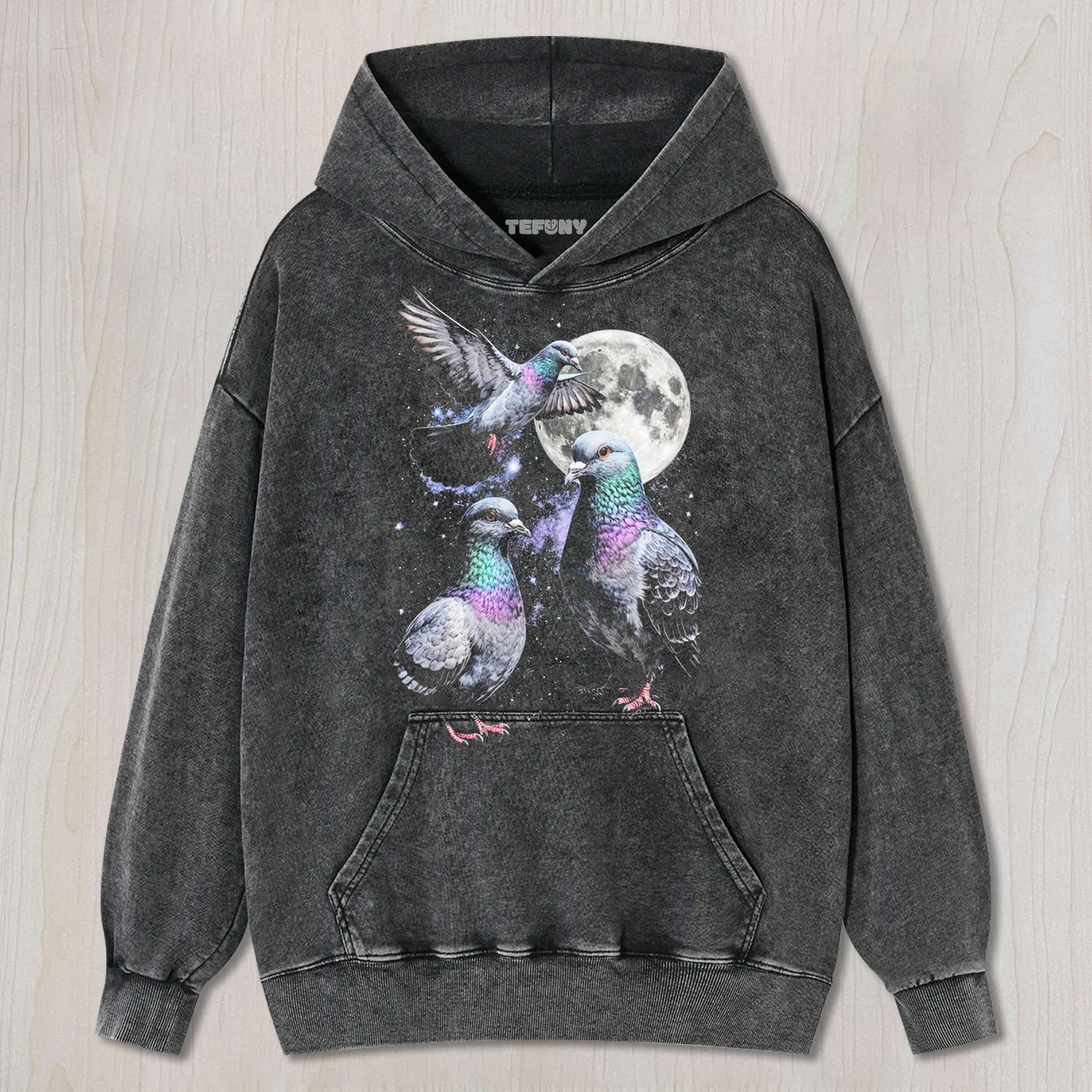 THREE PIGEON MOON UNISEX TEE, TANK TOP, LAYERED LS, SWEATSHIRT & HOODIE