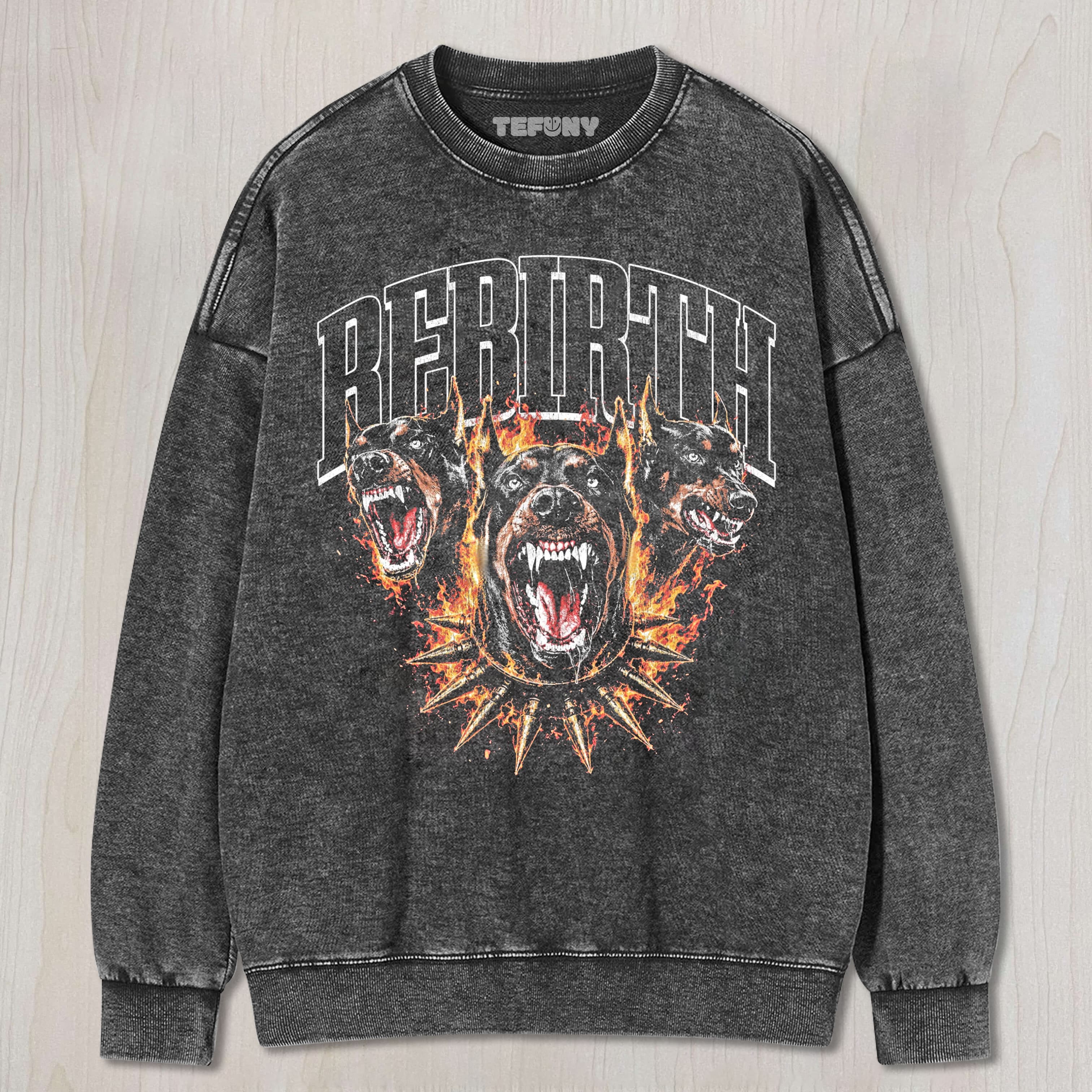 THREE VICIOUS DOGS UNISEX TEE, TANK TOP, LAYERED LS, SWEATSHIRT & HOODIE