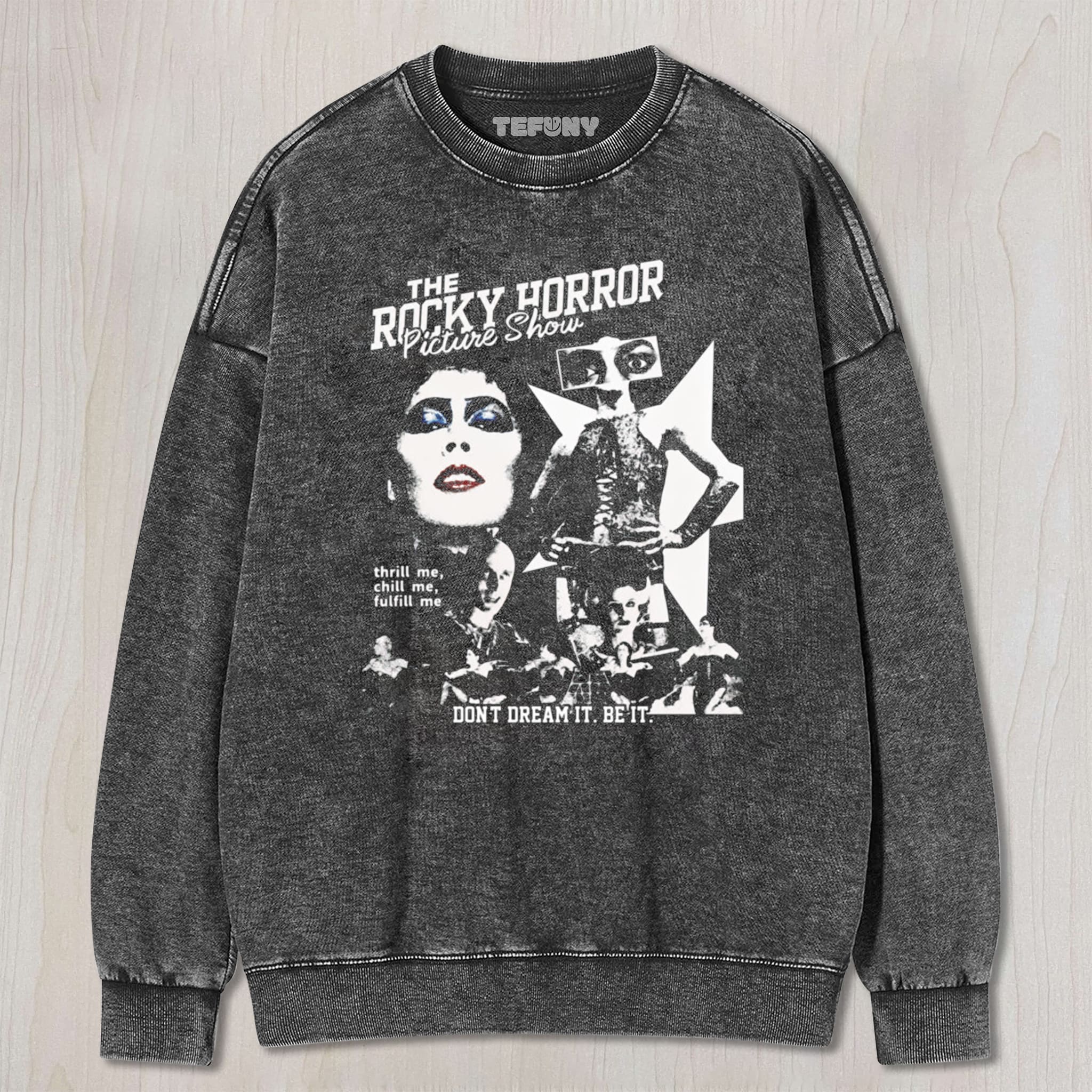 TIM CURRY ROCKY-HORROR V1 UNISEX TEE, TANK TOP, LAYERED LS, SWEATSHIRT & HOODIE