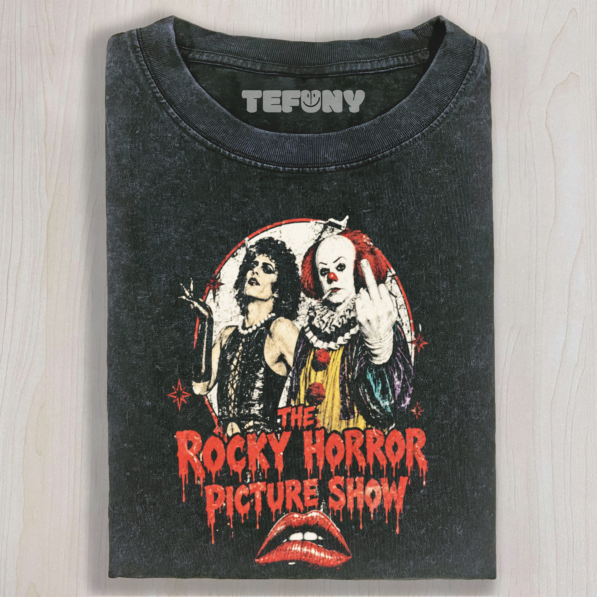 TIM CURRY ROCKY-HORROR V2 UNISEX TEE, TANK TOP, LAYERED LS, SWEATSHIRT & HOODIE