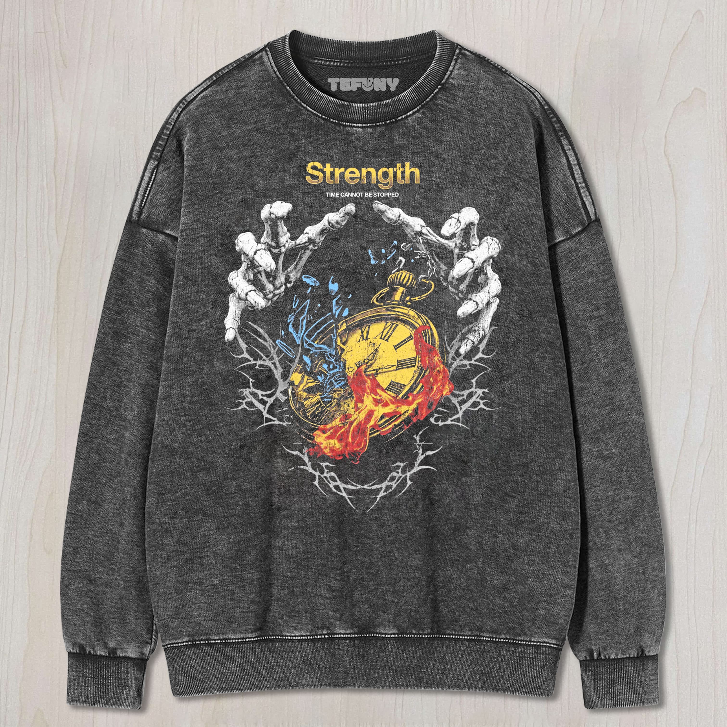 TIME BONE HAND UNISEX TEE, TANK TOP, LAYERED LS, SWEATSHIRT & HOODIE