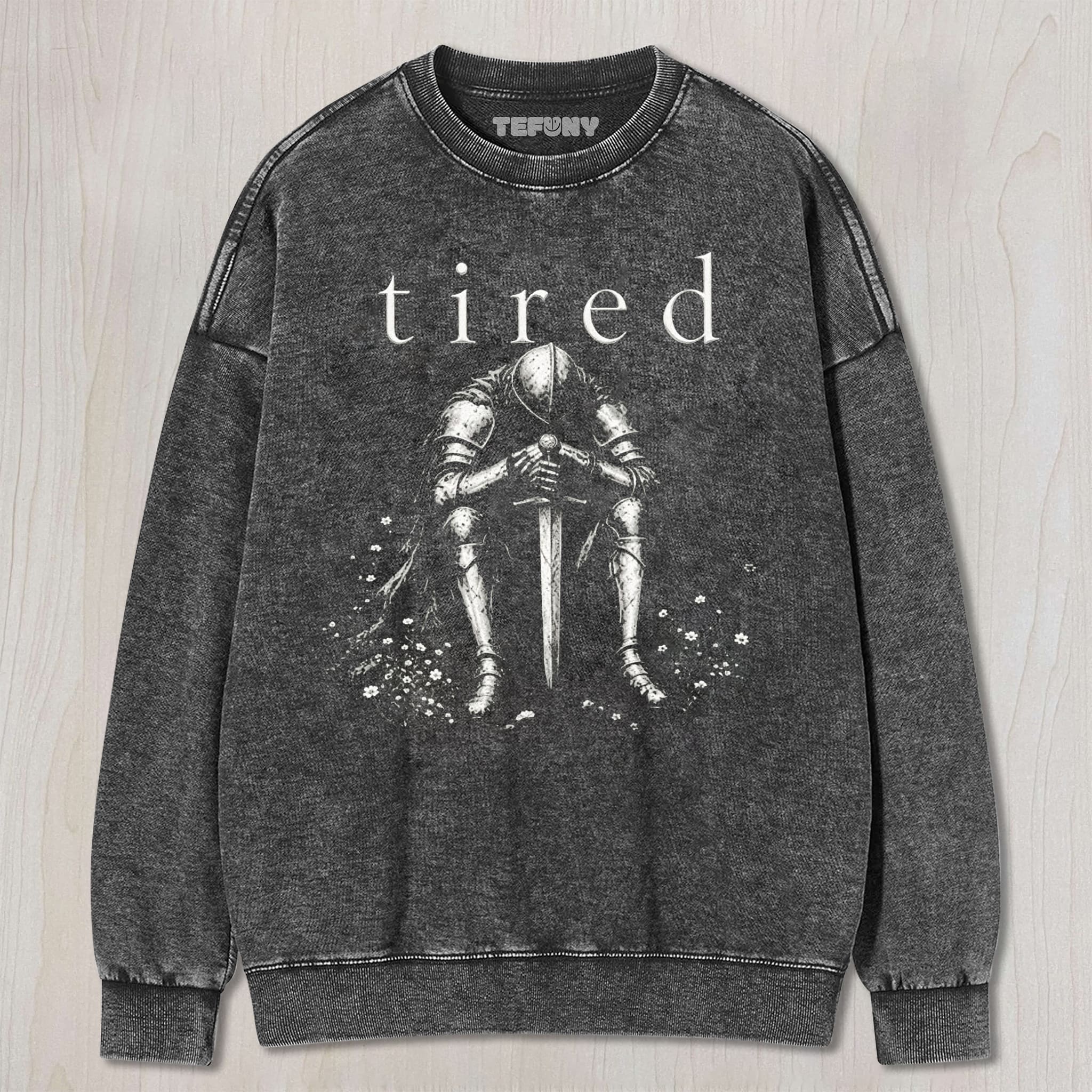 TIRED KNIGHT UNISEX TEE, TANK TOP, LAYERED LS, SWEATSHIRT & HOODIE