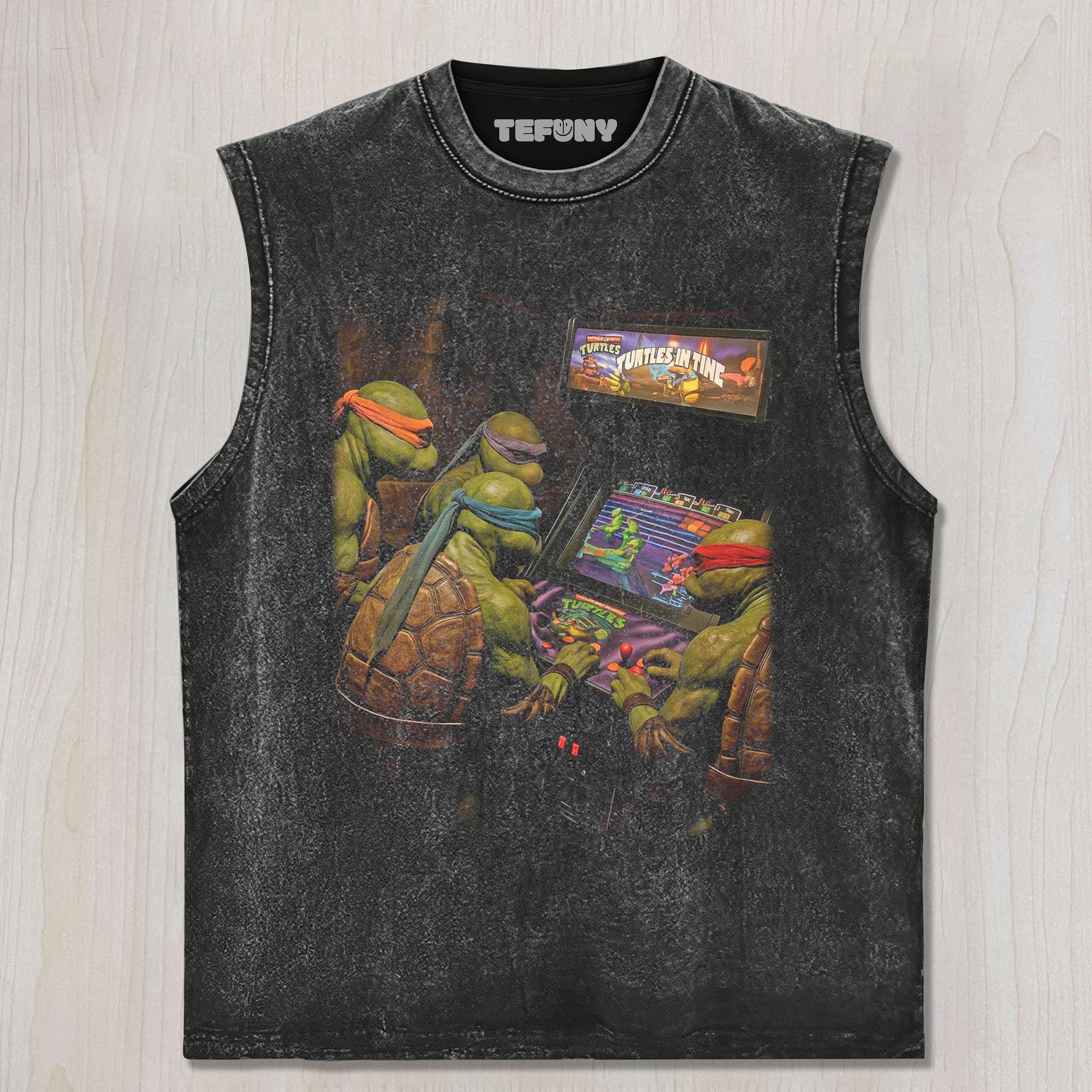 TMNT RETRO GAME UNISEX TEE, TANK TOP, LAYERED LS, SWEATSHIRT & HOODIE