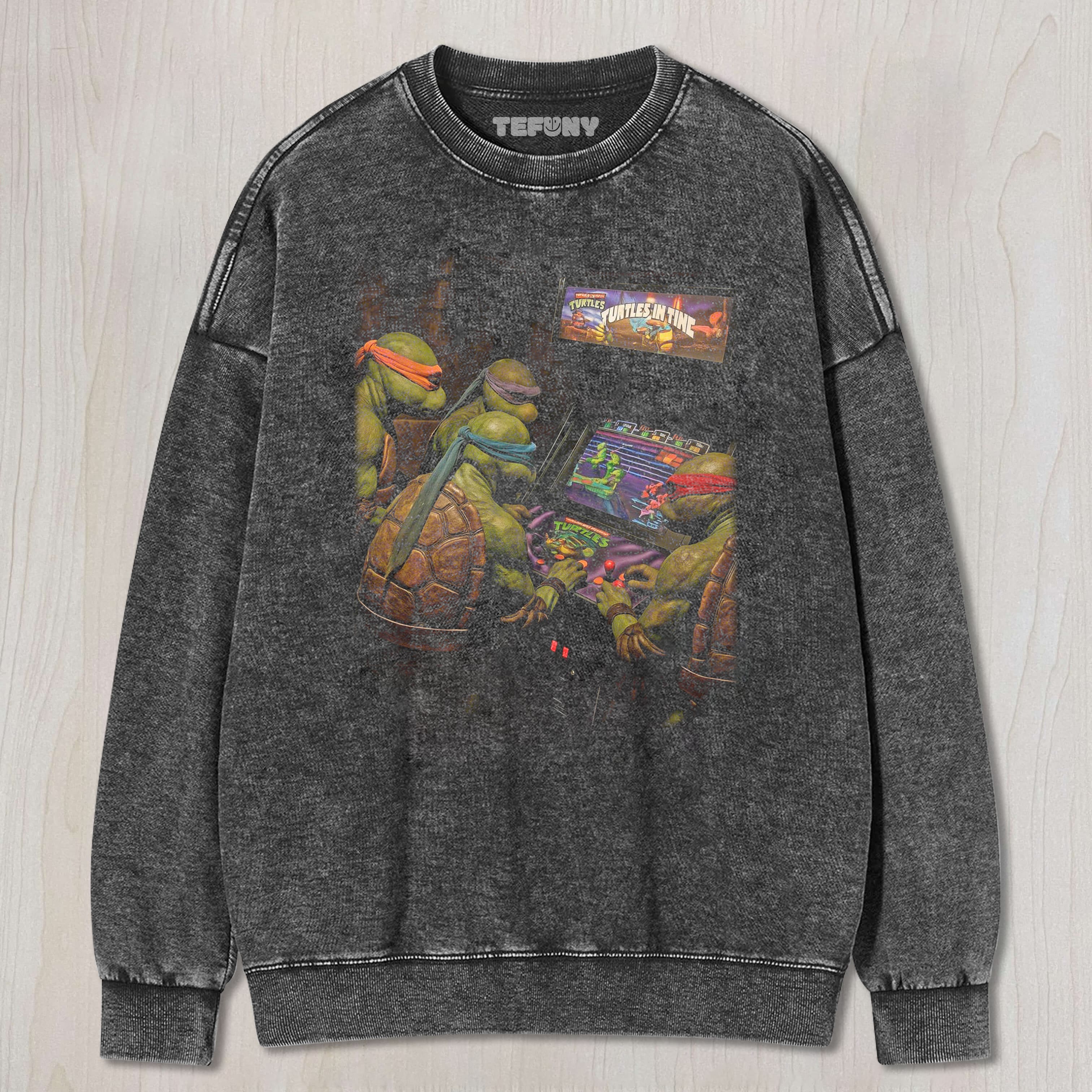 TMNT RETRO GAME UNISEX TEE, TANK TOP, LAYERED LS, SWEATSHIRT & HOODIE
