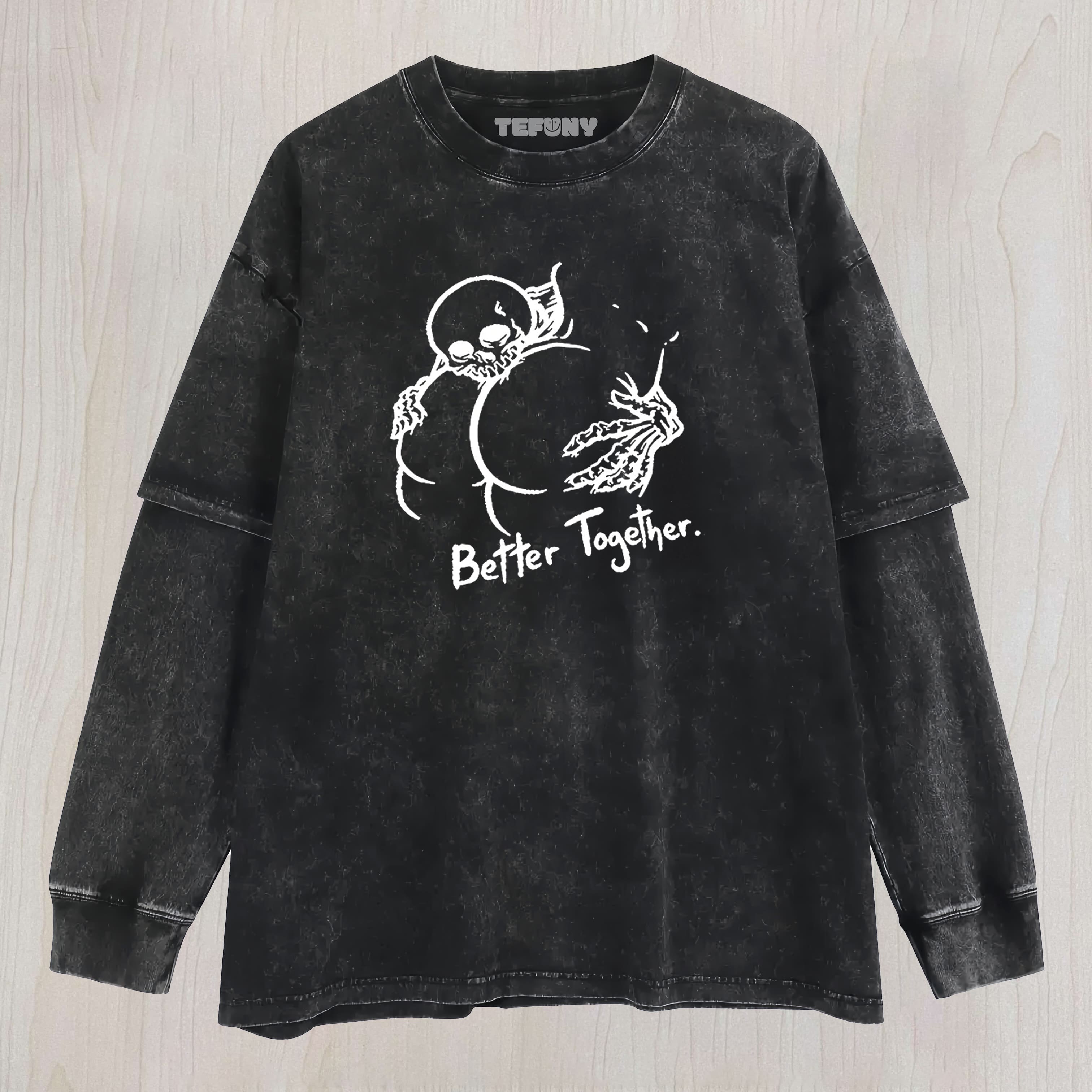 TOKYOCANVAS BETTER TOGETHER WASHED LAYERED LONG SLEEVE