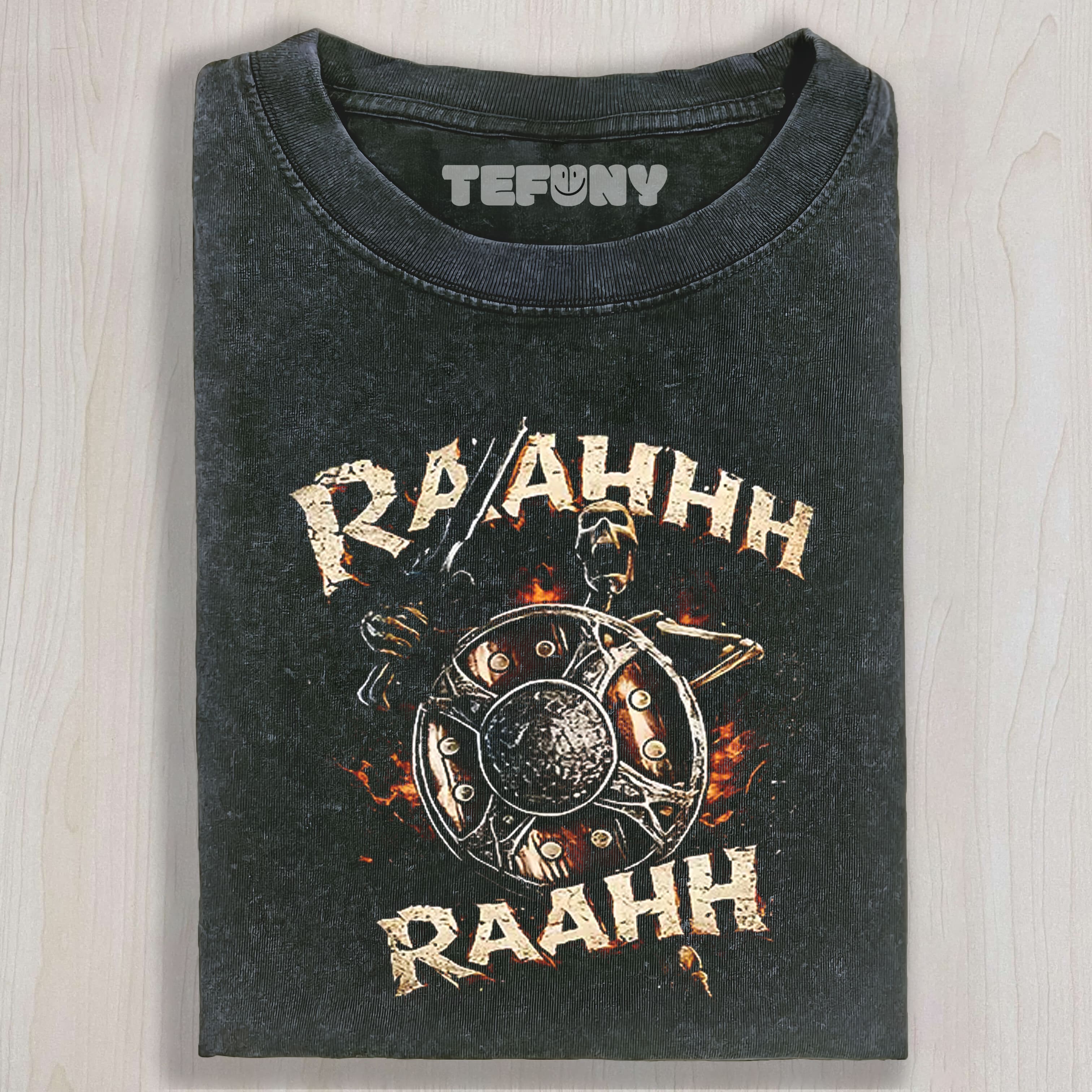 TOKYOCANVAS SKELETON BANGING SHIELD FUNNY WASHED TEE & SWEAT & HOOD