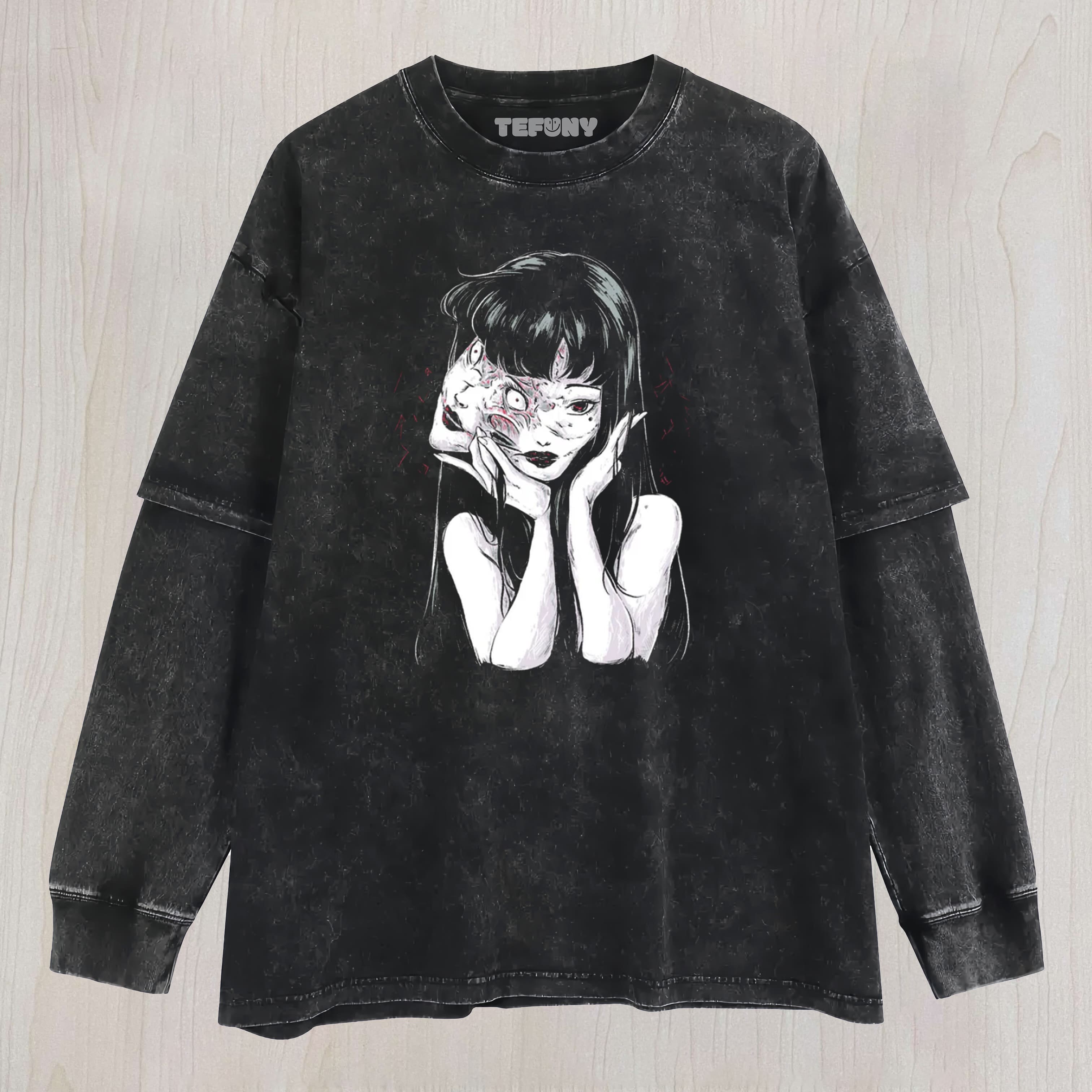 TOMIE WASHED LAYERED LONG SLEEVE