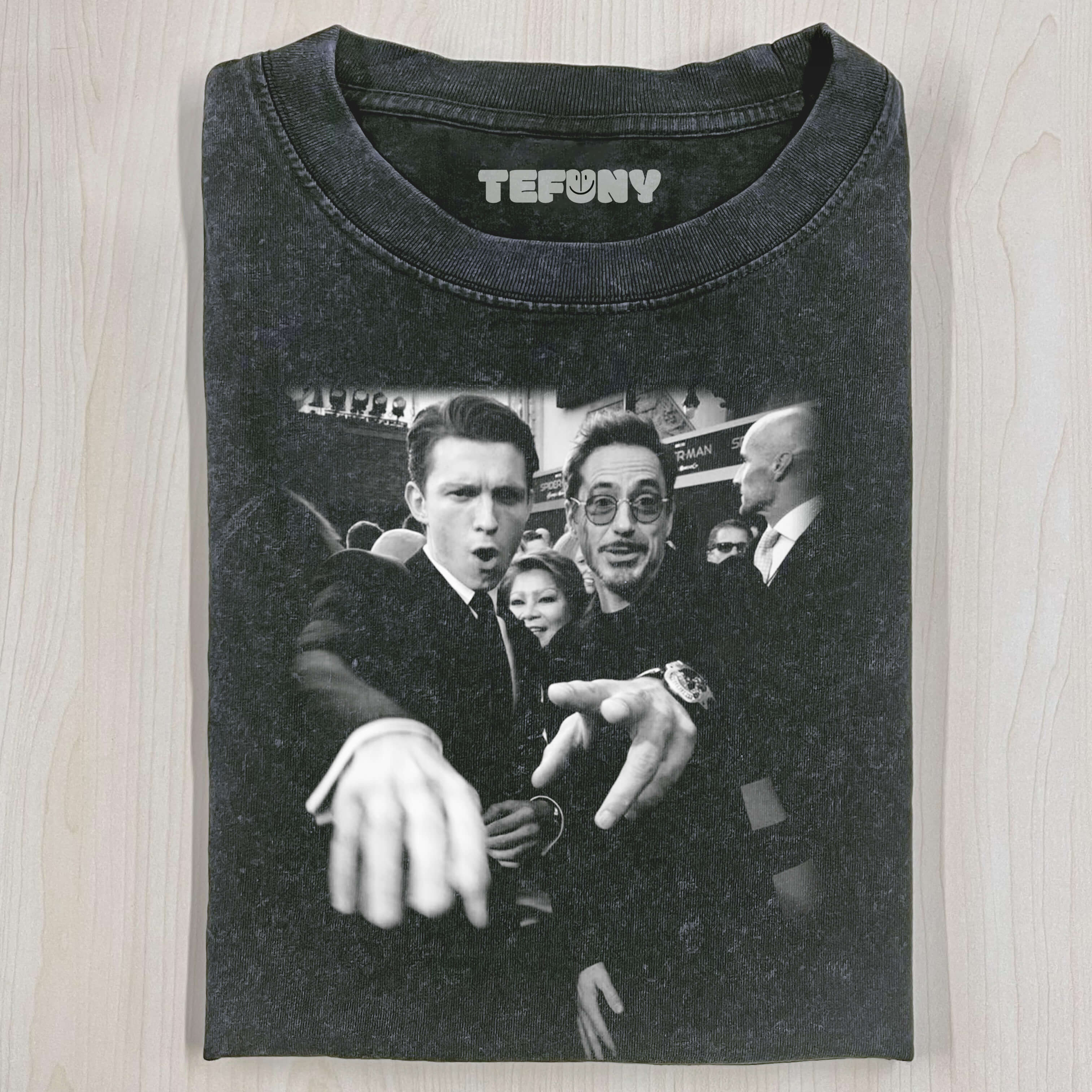 TOM HOLLAND & ROBERT DOWNEY JR T-SHIRT