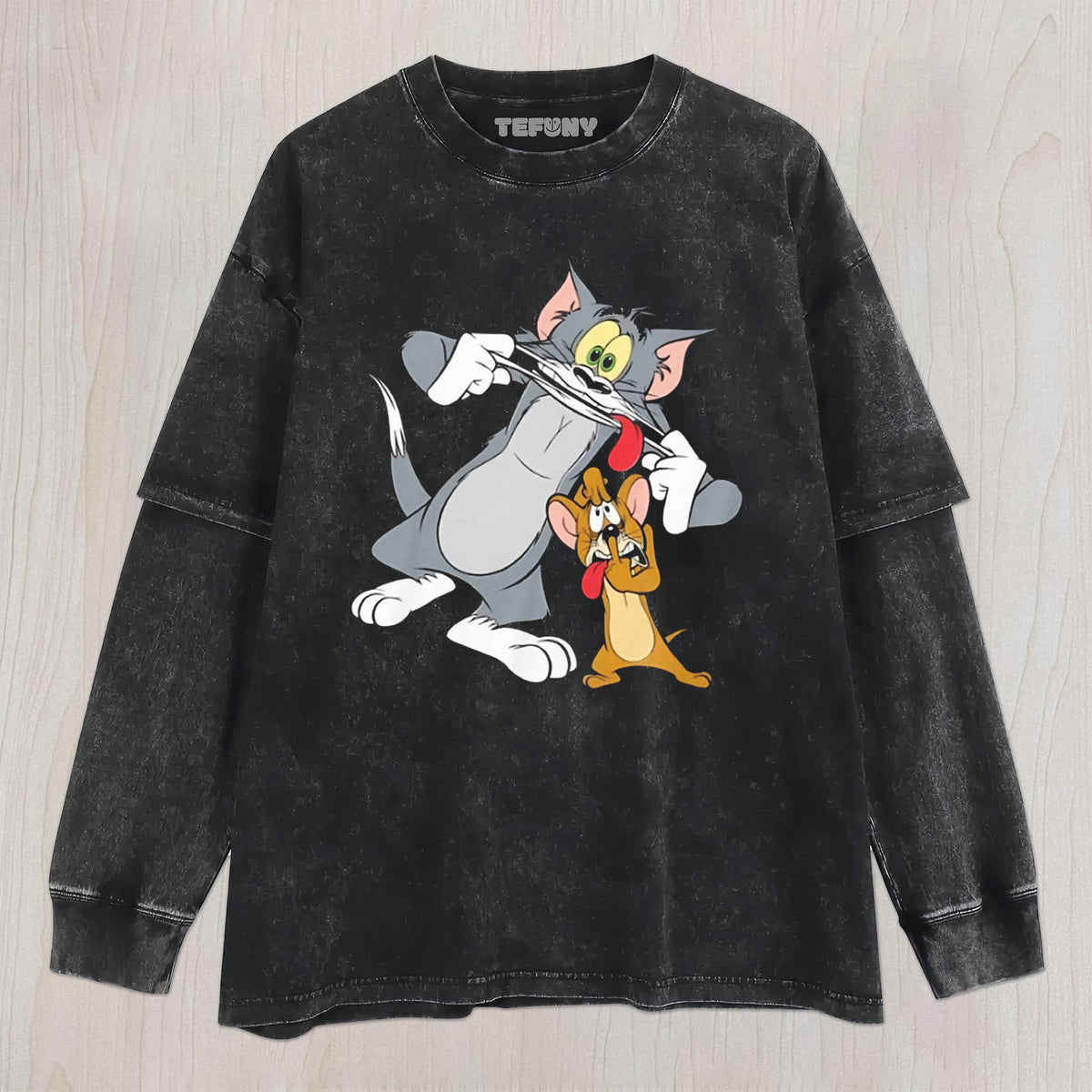 TOM & JERRY SILLY EXPRESSIONS UNISEX TEE, TANK TOP, LAYERED LS, SWEATSHIRT & HOODIE