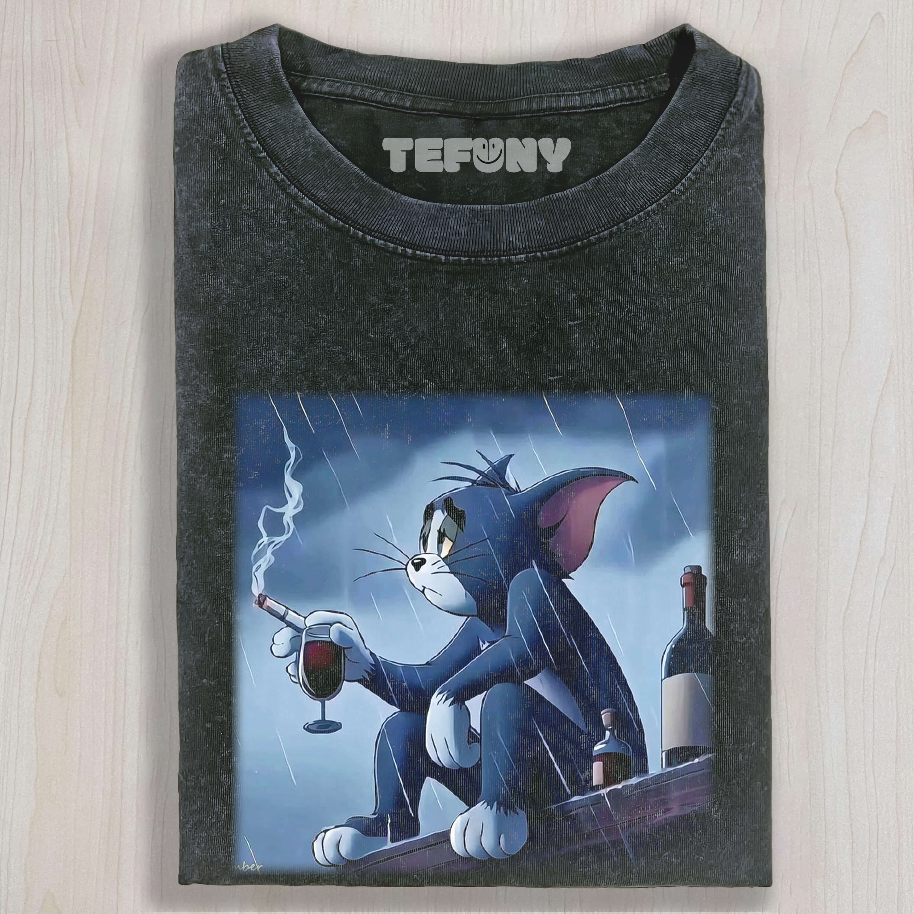 TOM SMOKING IN THE RAIN TEE & SWEAT & HOOD