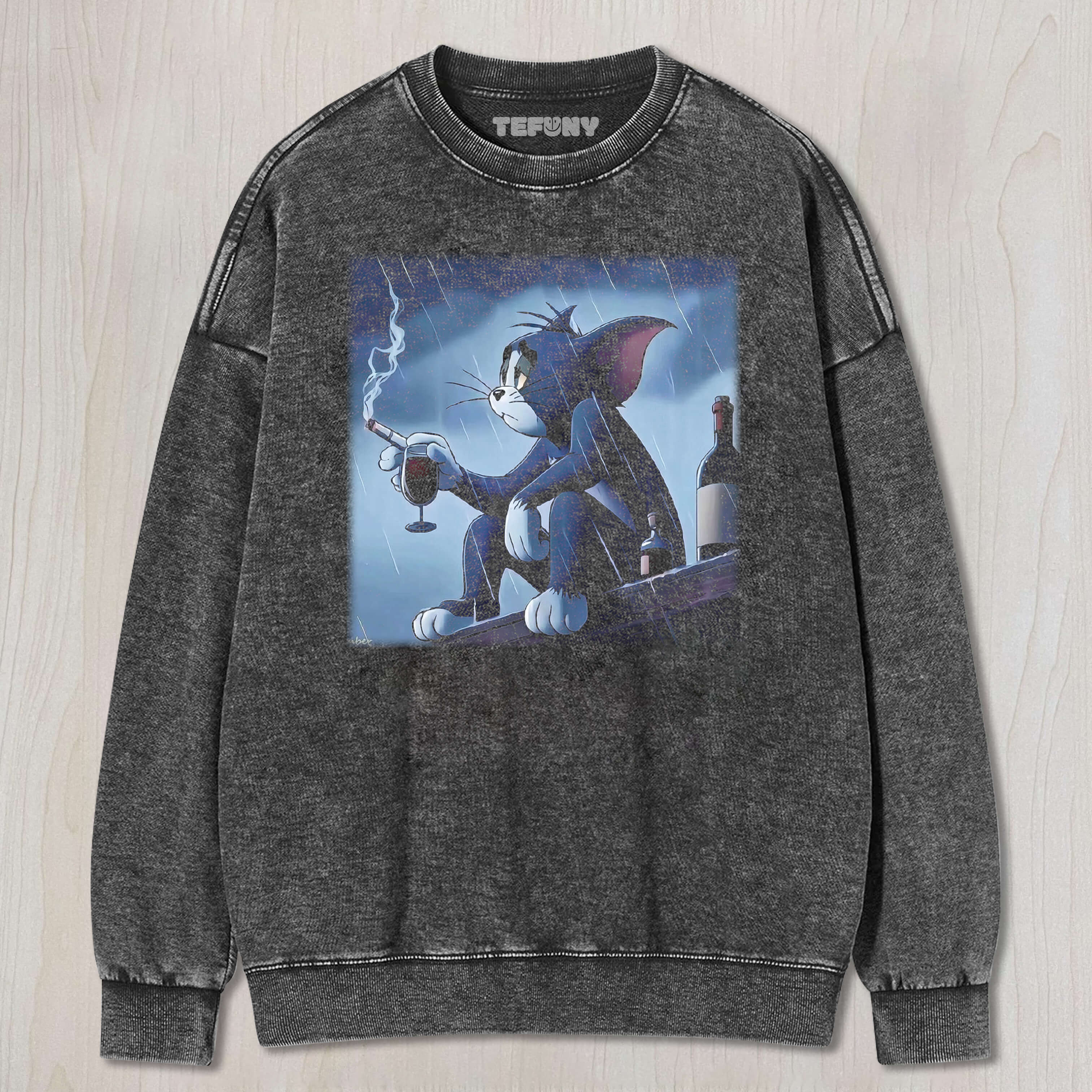 TOM SMOKING IN THE RAIN TEE & SWEAT & HOOD