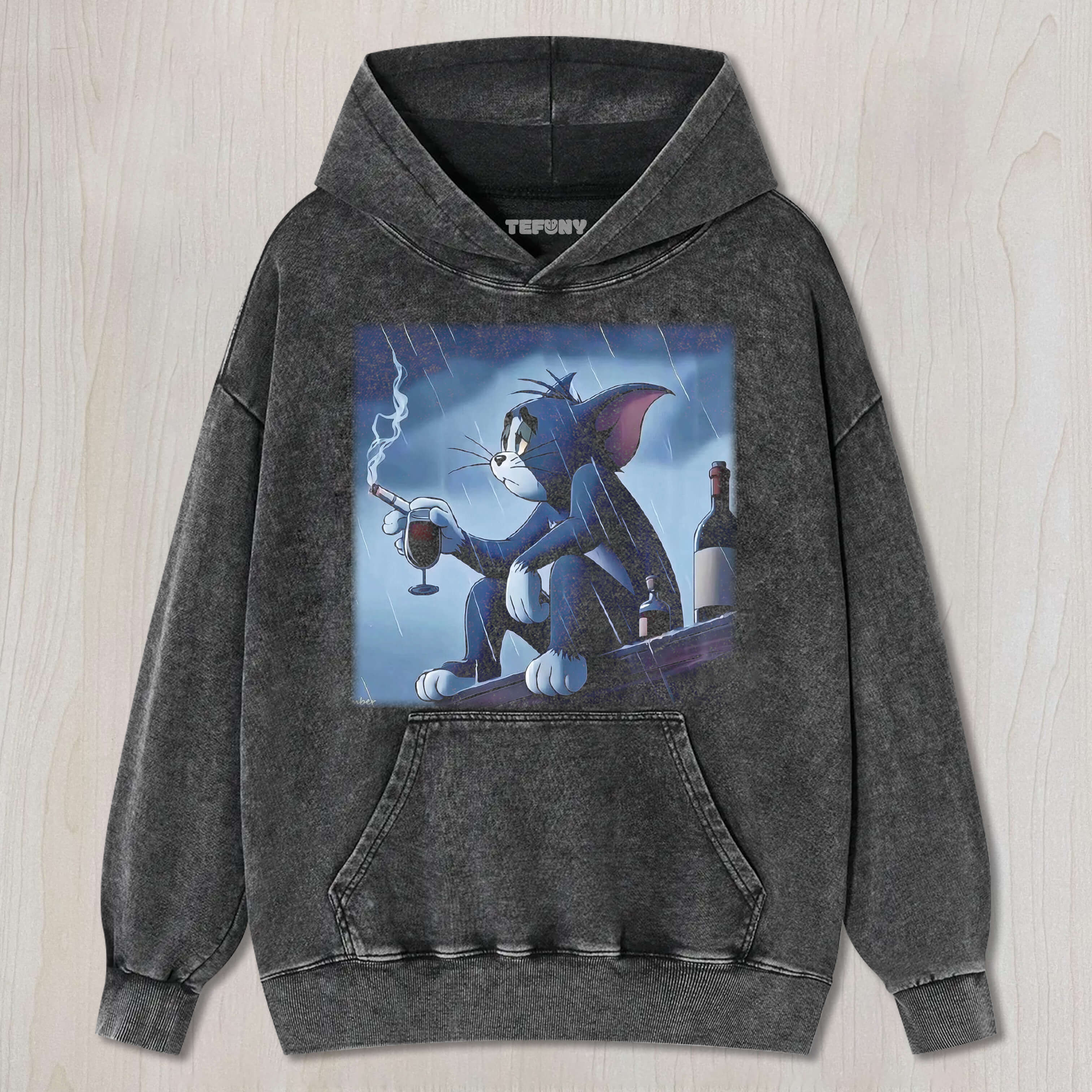 TOM SMOKING IN THE RAIN TEE & SWEAT & HOOD