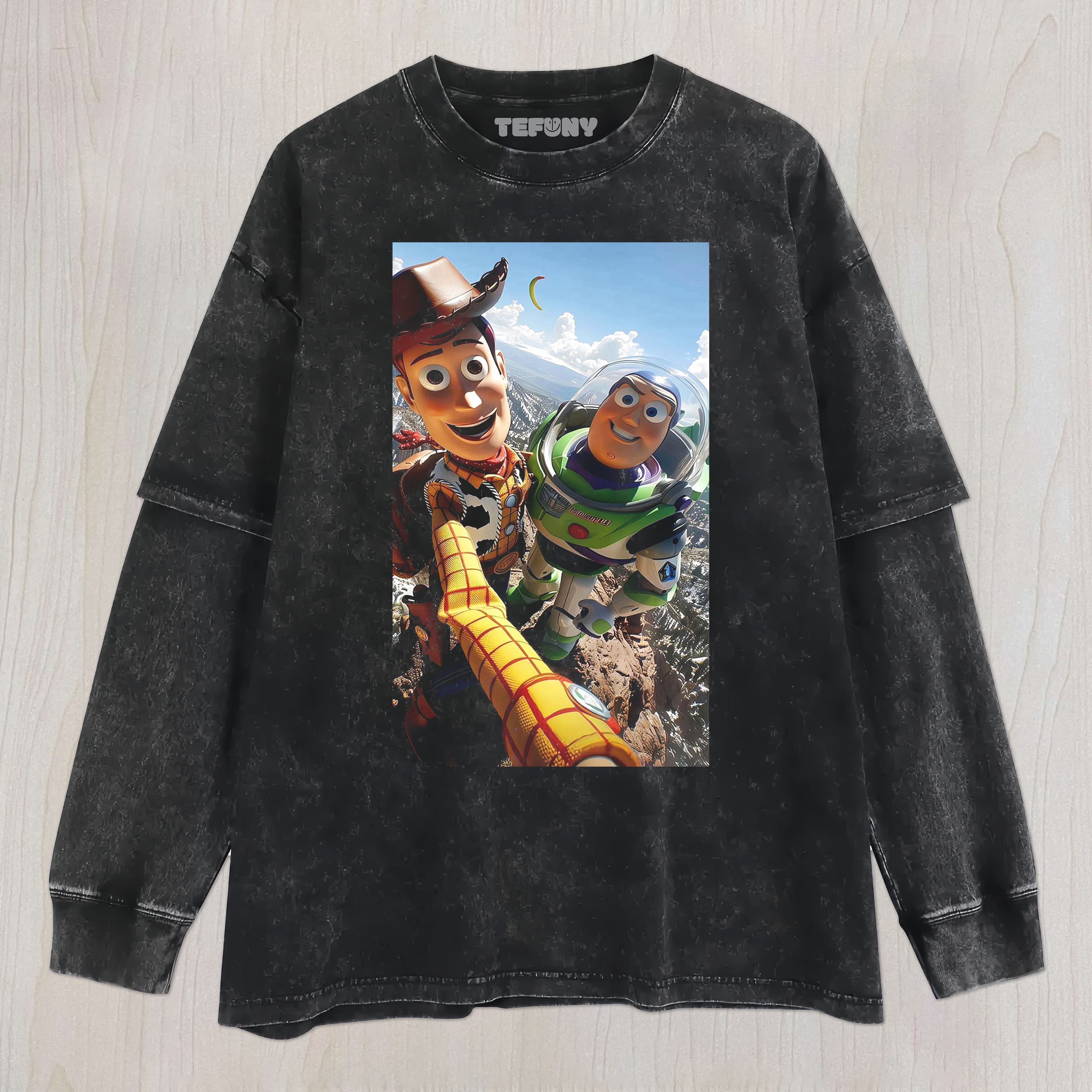 TOY STORY SELFIE UNISEX TEE, TANK TOP, LAYERED LS, SWEATSHIRT & HOODIE