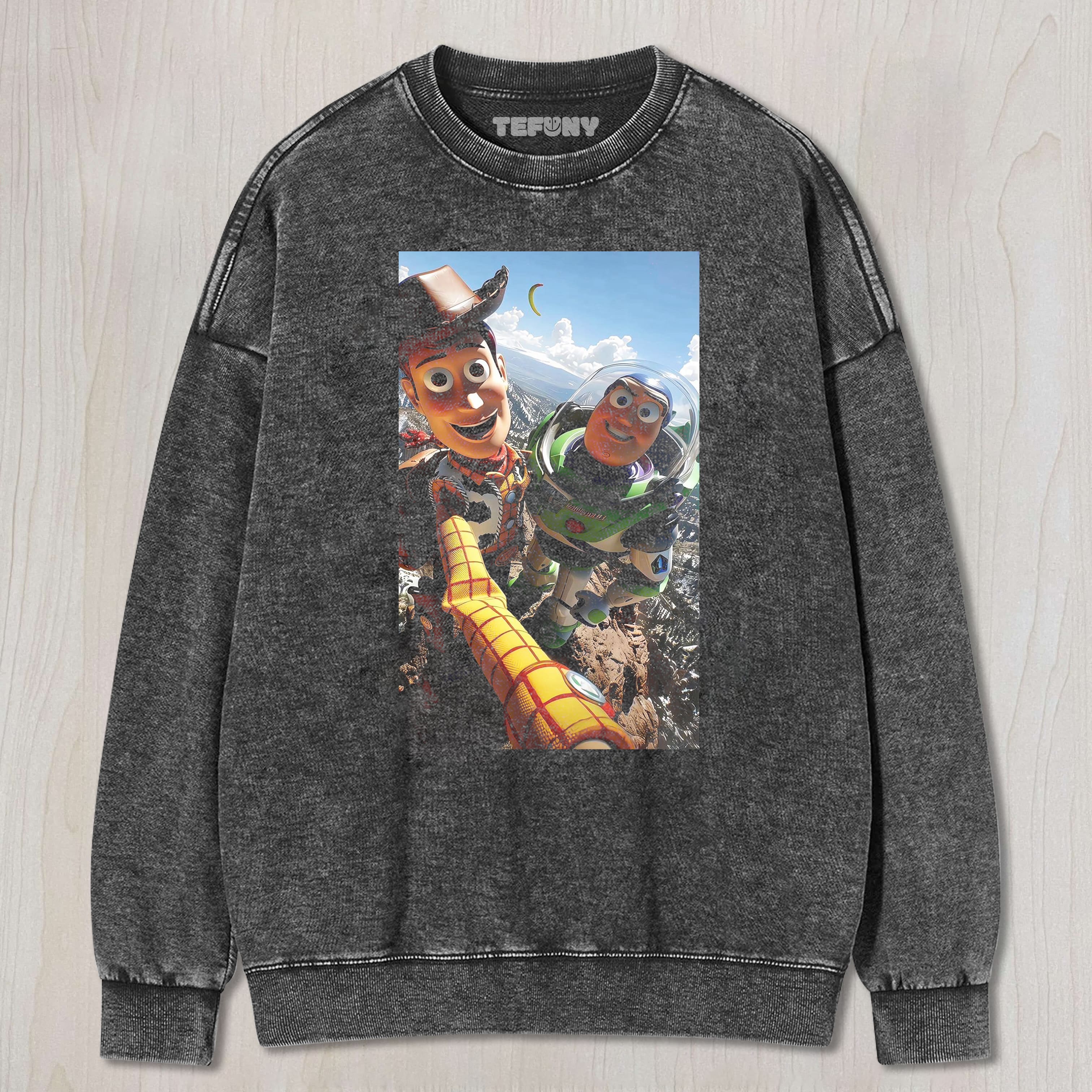 TOY STORY SELFIE UNISEX TEE, TANK TOP, LAYERED LS, SWEATSHIRT & HOODIE