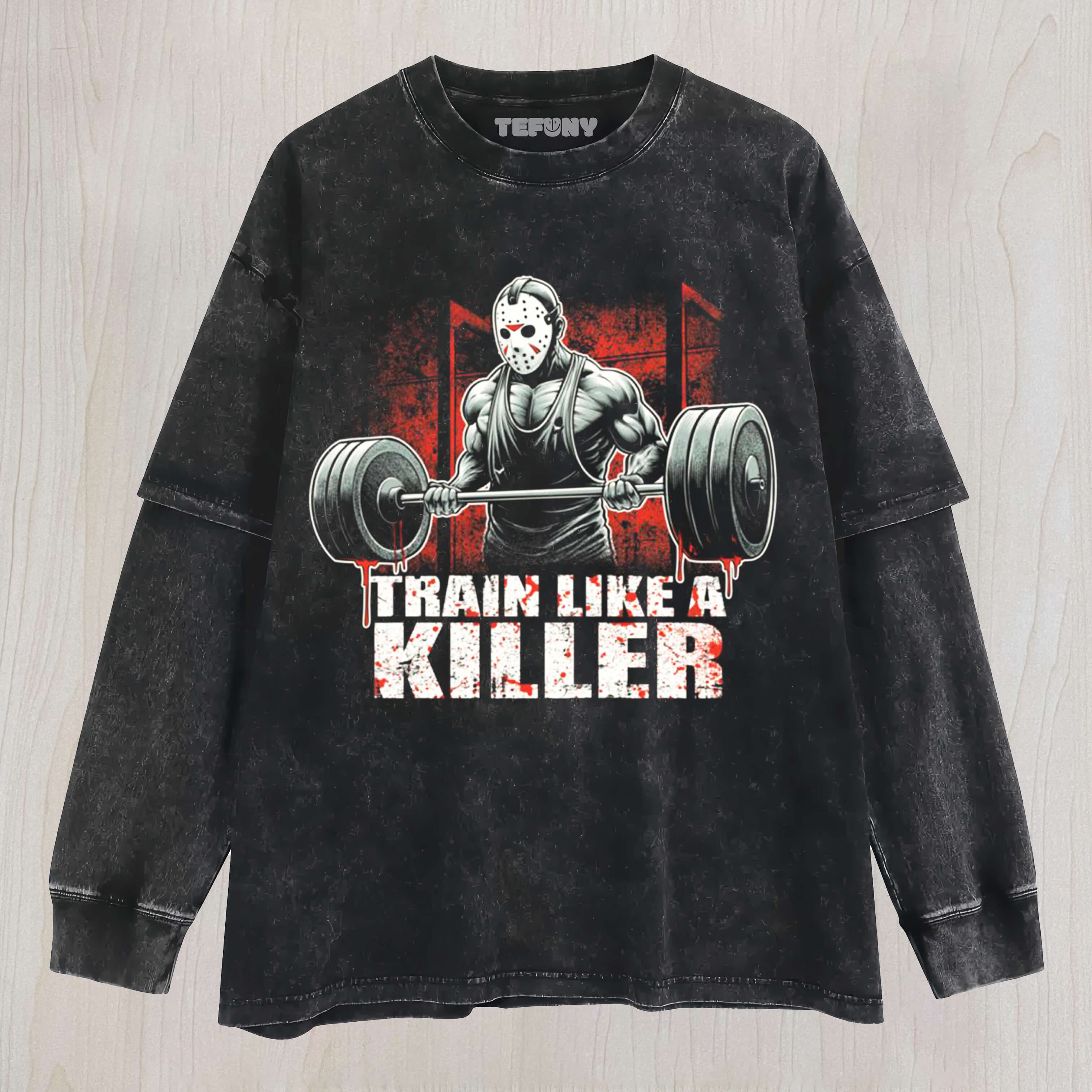 TRAIN LIKE A KILLER LAYERED LONG SLEEVE
