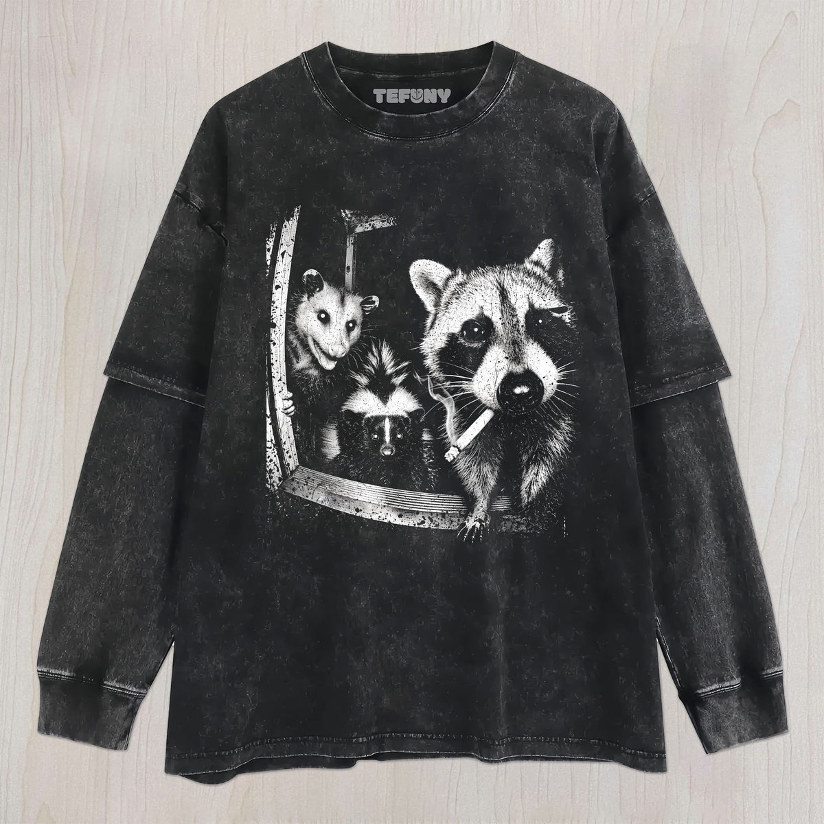 TRASH PANDA NIGHT CREW UNISEX TEE, TANK TOP, LAYERED LS, SWEATSHIRT & HOODIE