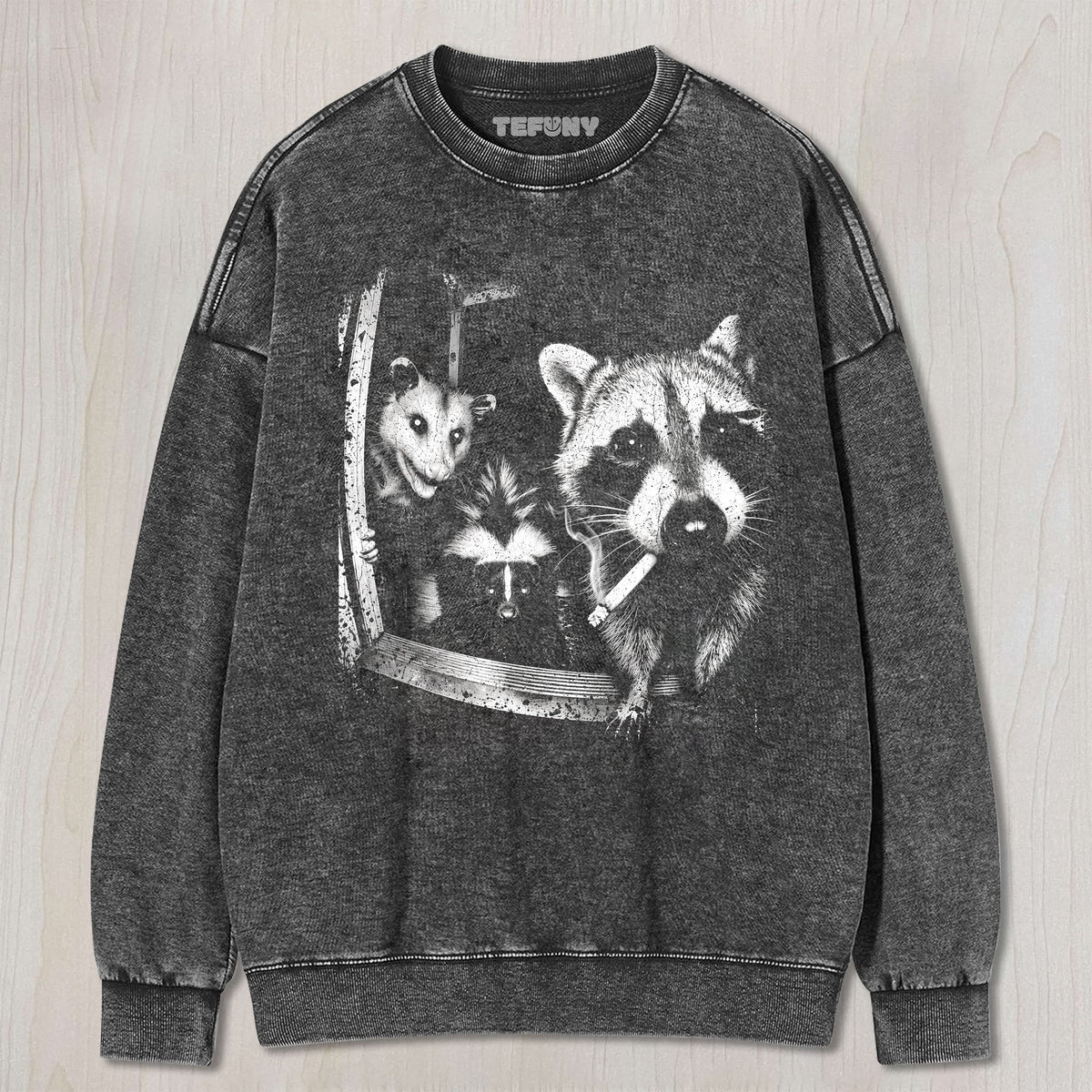 TRASH PANDA NIGHT CREW UNISEX TEE, TANK TOP, LAYERED LS, SWEATSHIRT & HOODIE