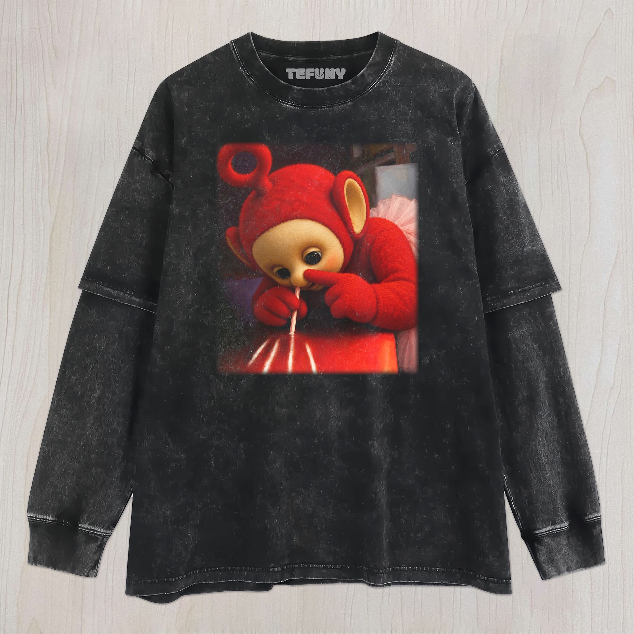 TUBBIES V15 UNISEX TEE, TANK TOP, LAYERED LS, SWEATSHIRT & HOODIE