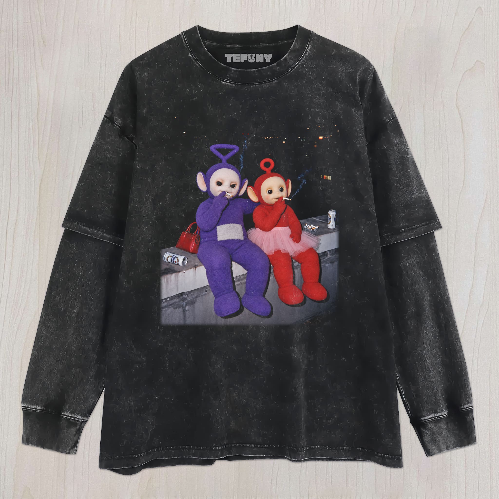 TUBBIES V16 UNISEX TEE, TANK TOP, LAYERED LS, SWEATSHIRT & HOODIE