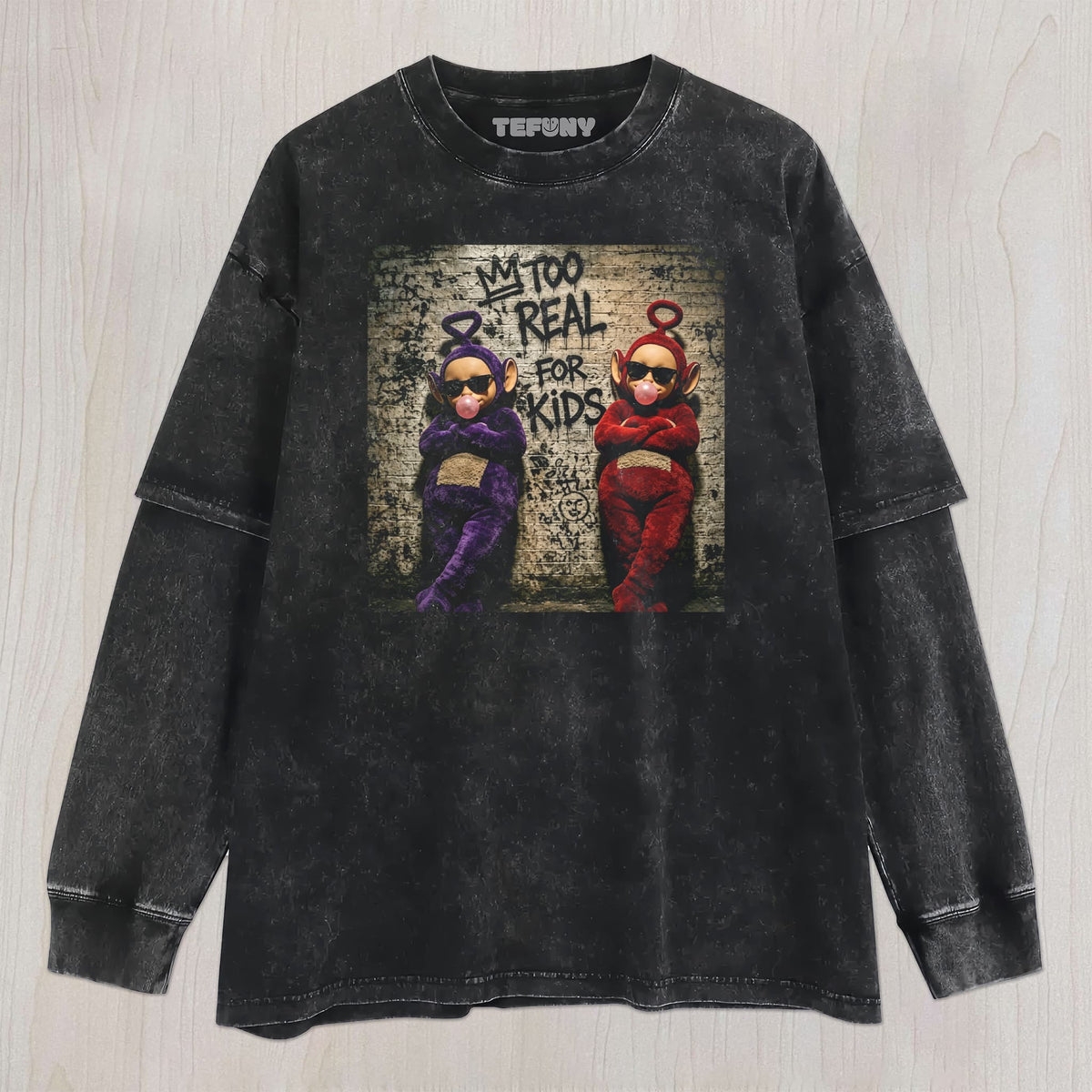 TUBBIES V30 UNISEX TEE, TANK TOP, LAYERED LS, SWEATSHIRT & HOODIE