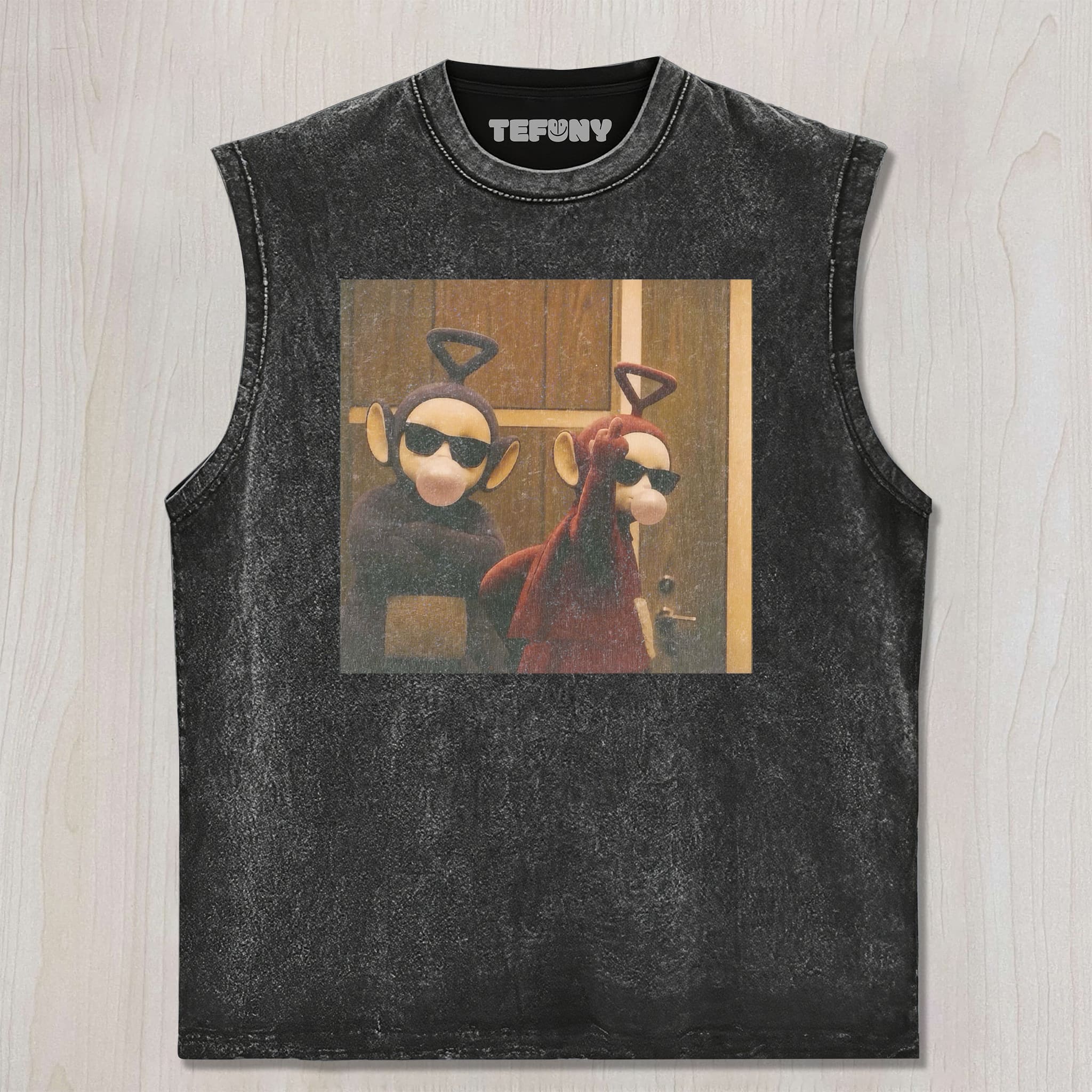 TUBBIES V8 UNISEX TEE, TANK TOP, LAYERED LS, SWEATSHIRT & HOODIE
