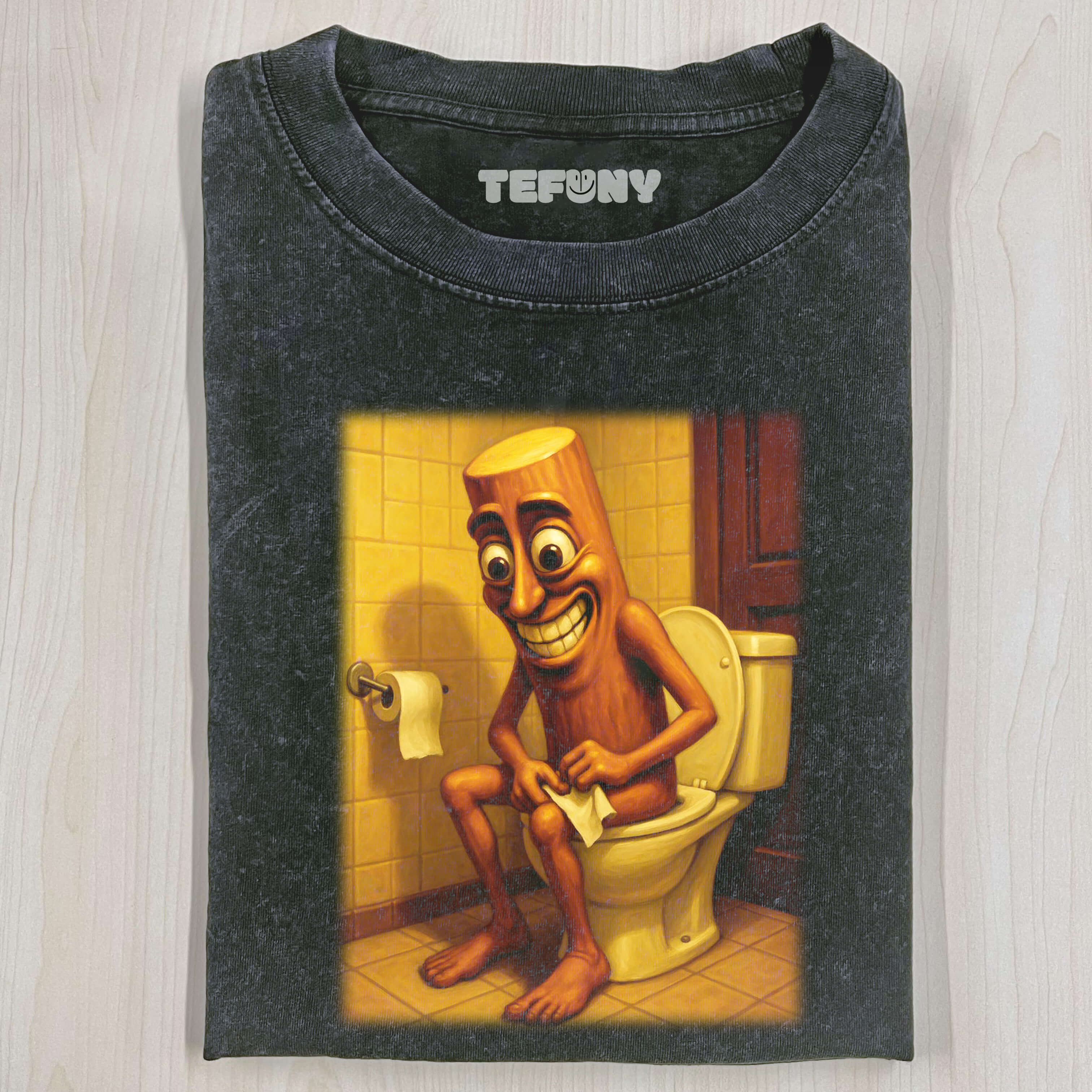 TUNG TUNG TUNG GO TO THE TOILET T-SHIRT