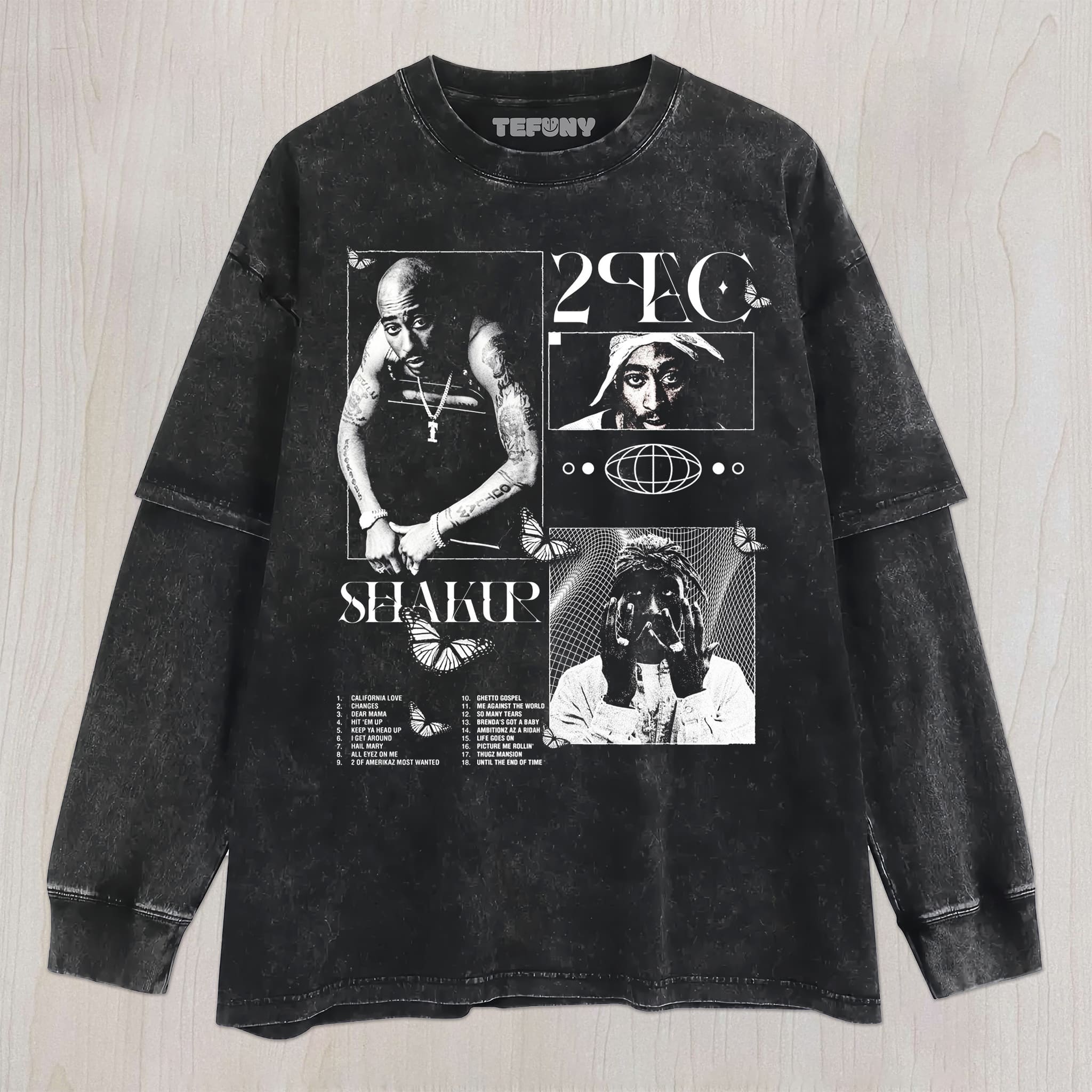TUPAC SHAKUR V2 UNISEX TEE, TANK TOP, LAYERED LS, SWEATSHIRT & HOODIE