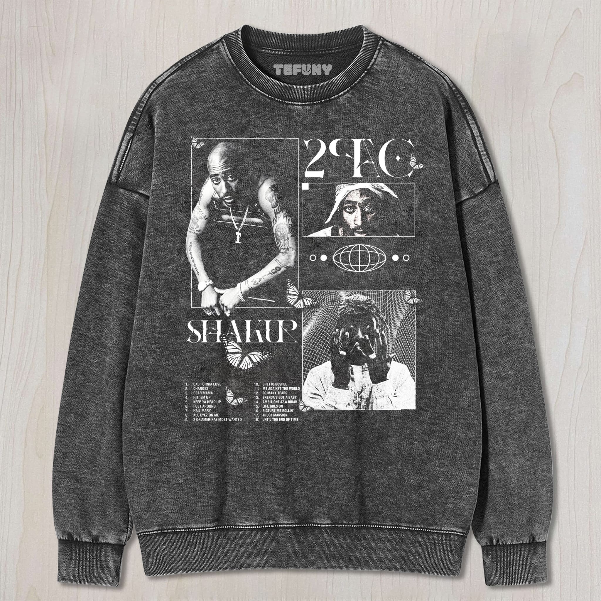 TUPAC SHAKUR V2 UNISEX TEE, TANK TOP, LAYERED LS, SWEATSHIRT & HOODIE