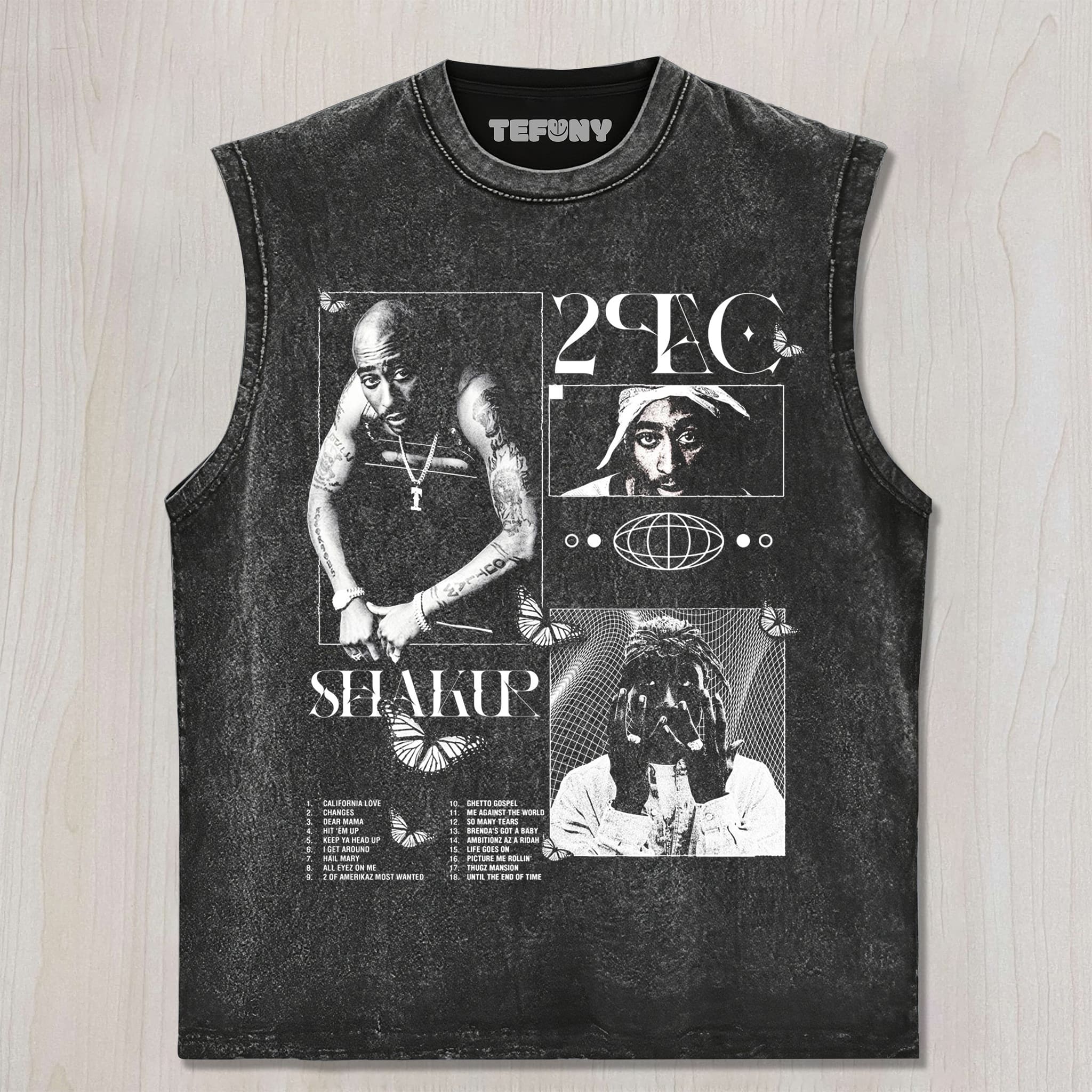 TUPAC SHAKUR V2 UNISEX TEE, TANK TOP, LAYERED LS, SWEATSHIRT & HOODIE