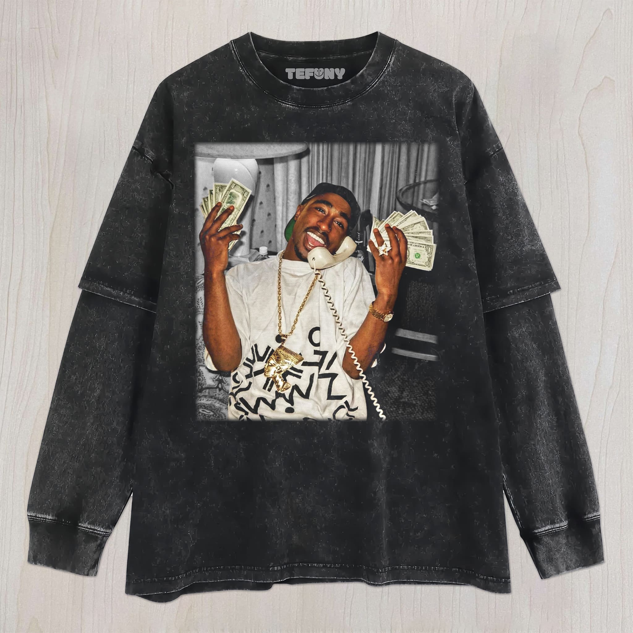 TUPAC SHAKUR V5 UNISEX TEE, TANK TOP, LAYERED LS, SWEATSHIRT & HOODIE