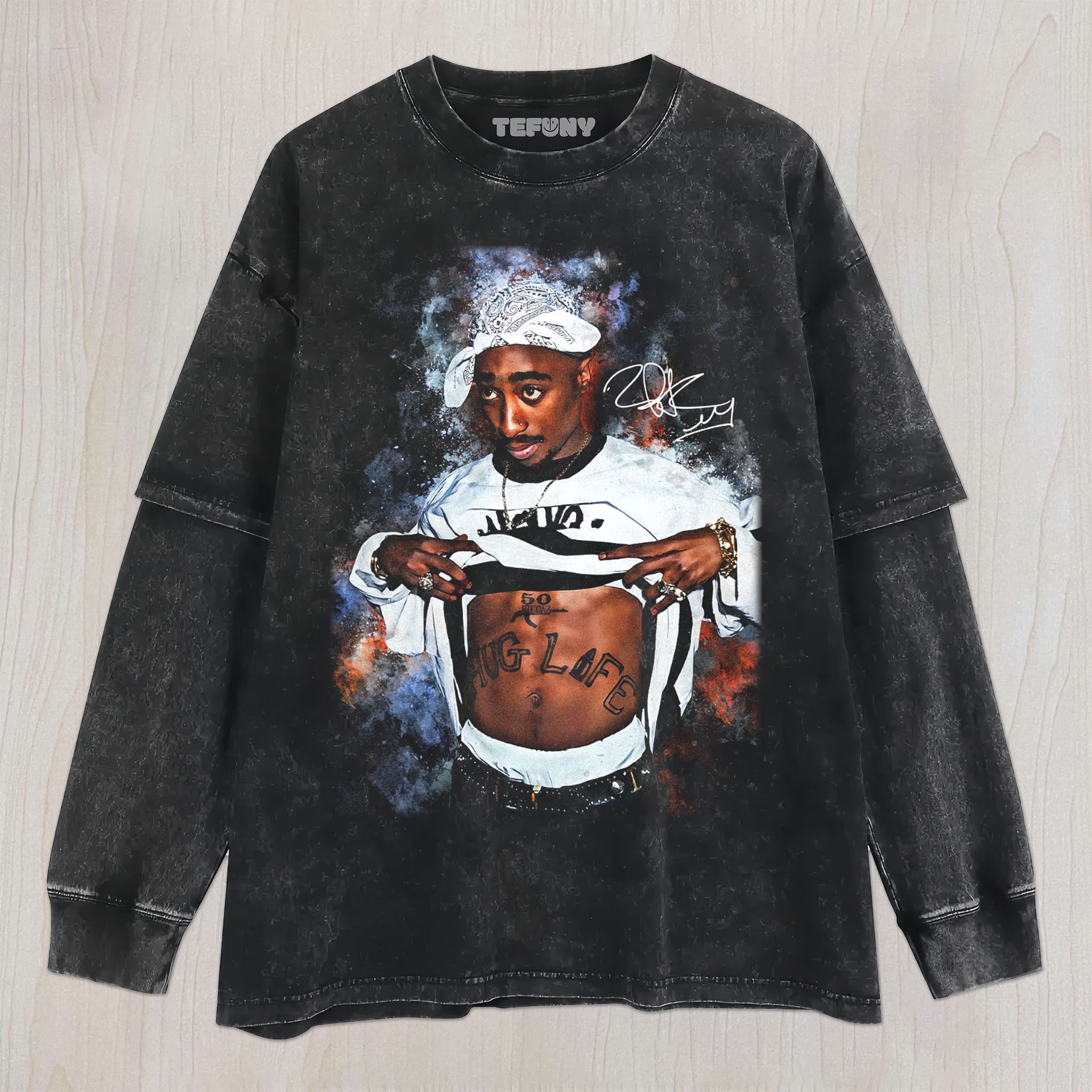 TUPAC SHAKUR V5 UNISEX TEE, TANK TOP, LAYERED LS, SWEATSHIRT & HOODIE