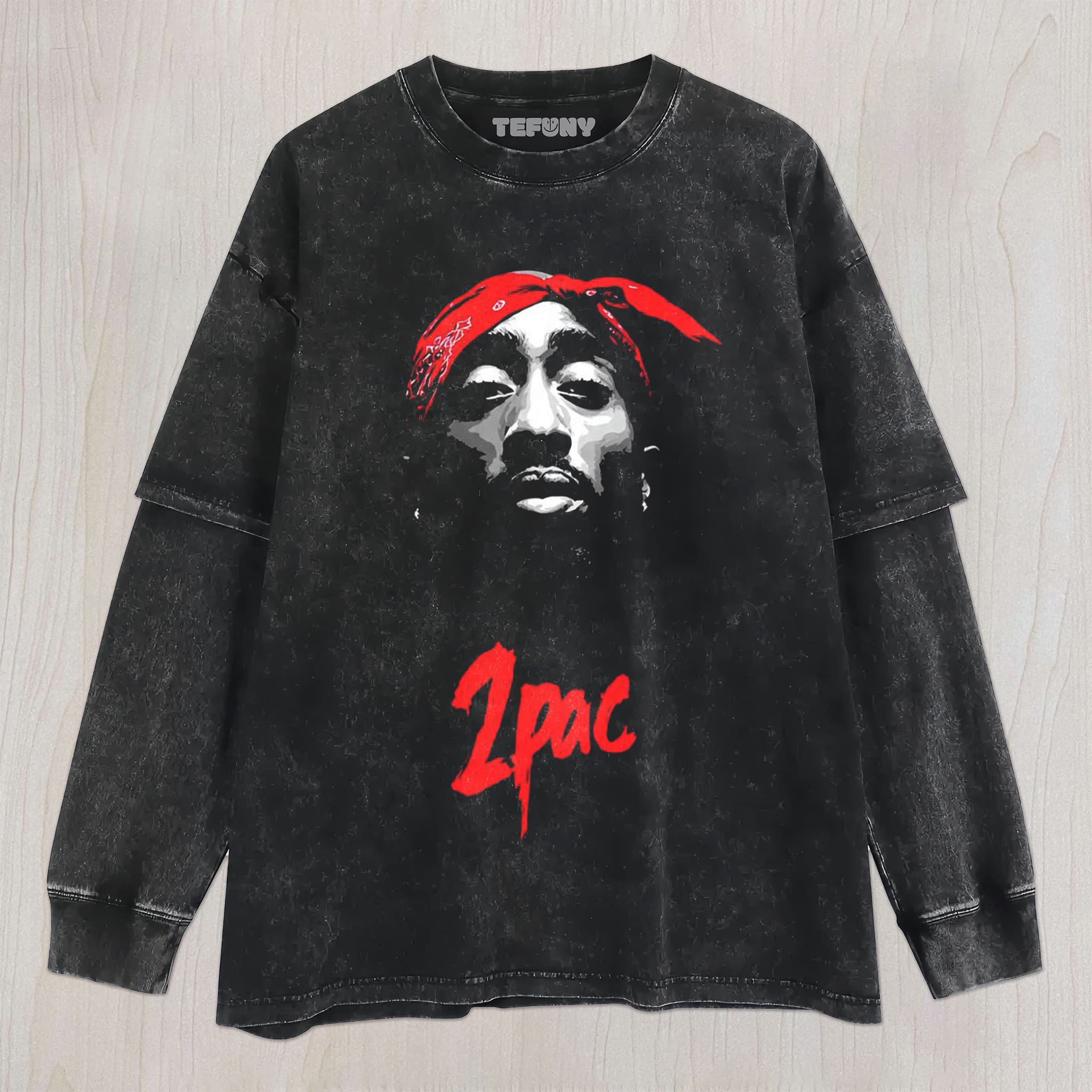 TUPAC SHAKUR V8 UNISEX TEE, TANK TOP, LAYERED LS, SWEATSHIRT & HOODIE