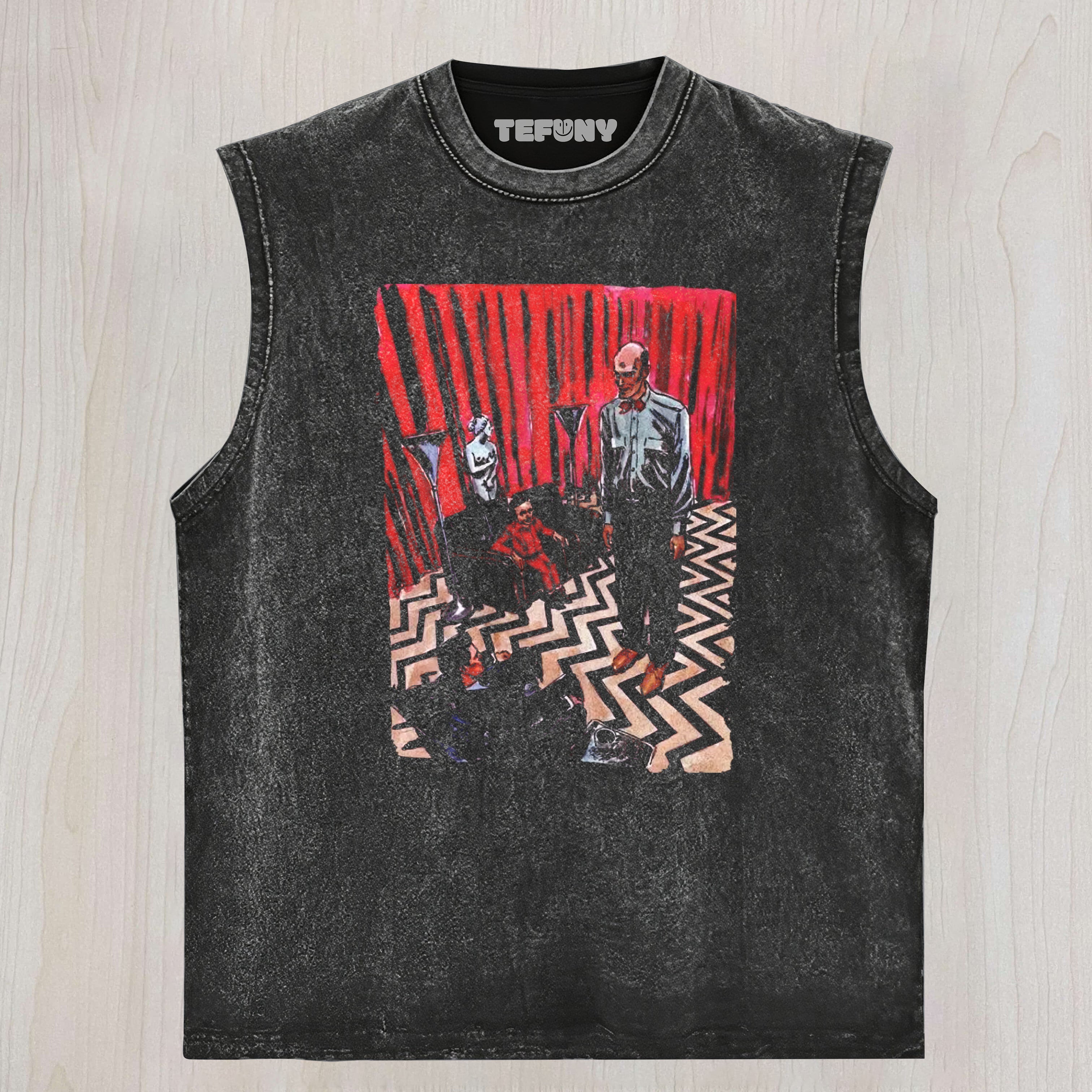 TWIN PEAKS BLACK LODGE WATERCOLOR ART UNISEX TEE, TANK TOP, LAYERED LS, SWEATSHIRT & HOODIE