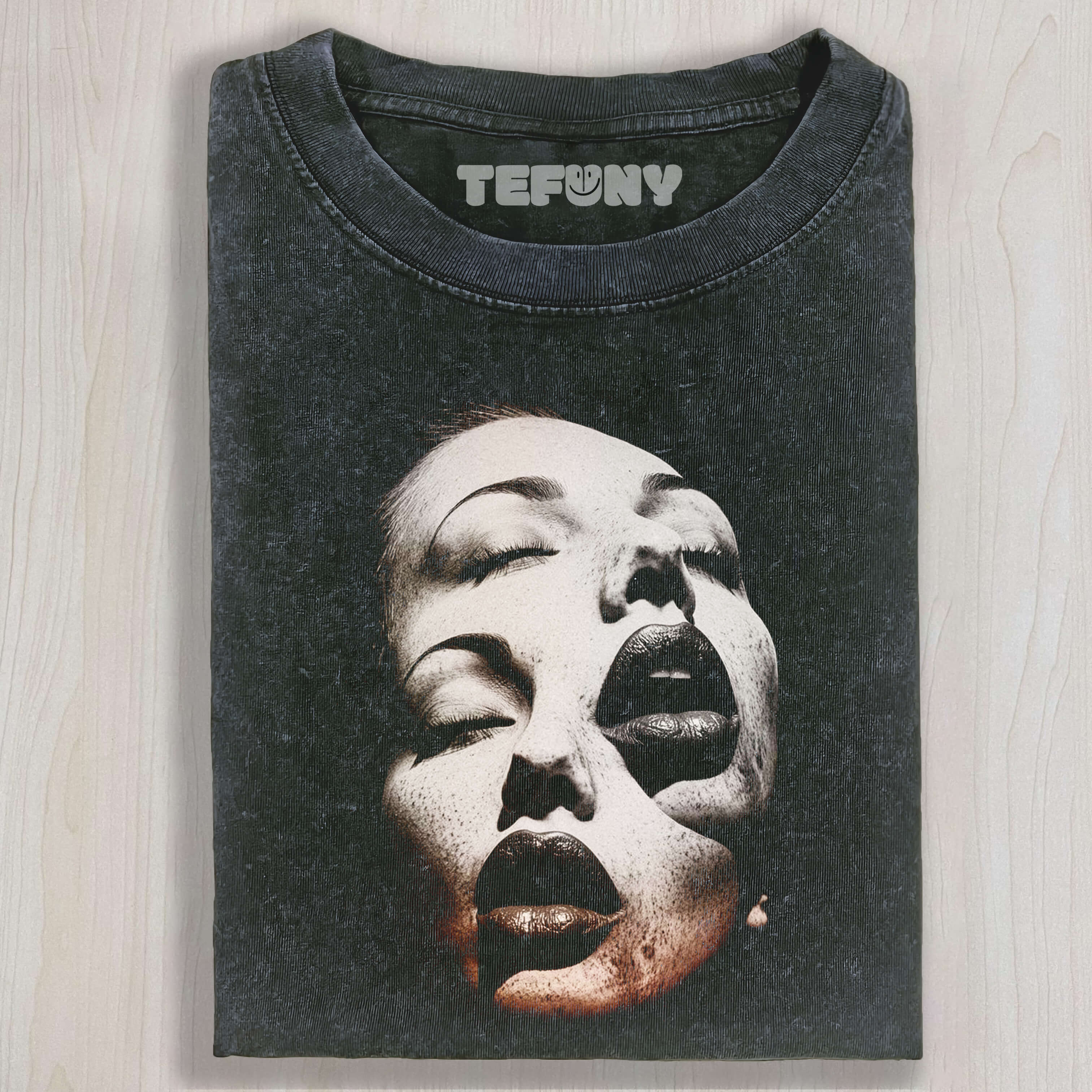 TWO FACES SUPERIMPOSED T-SHIRT & LONG SLEEVES & HOODIES