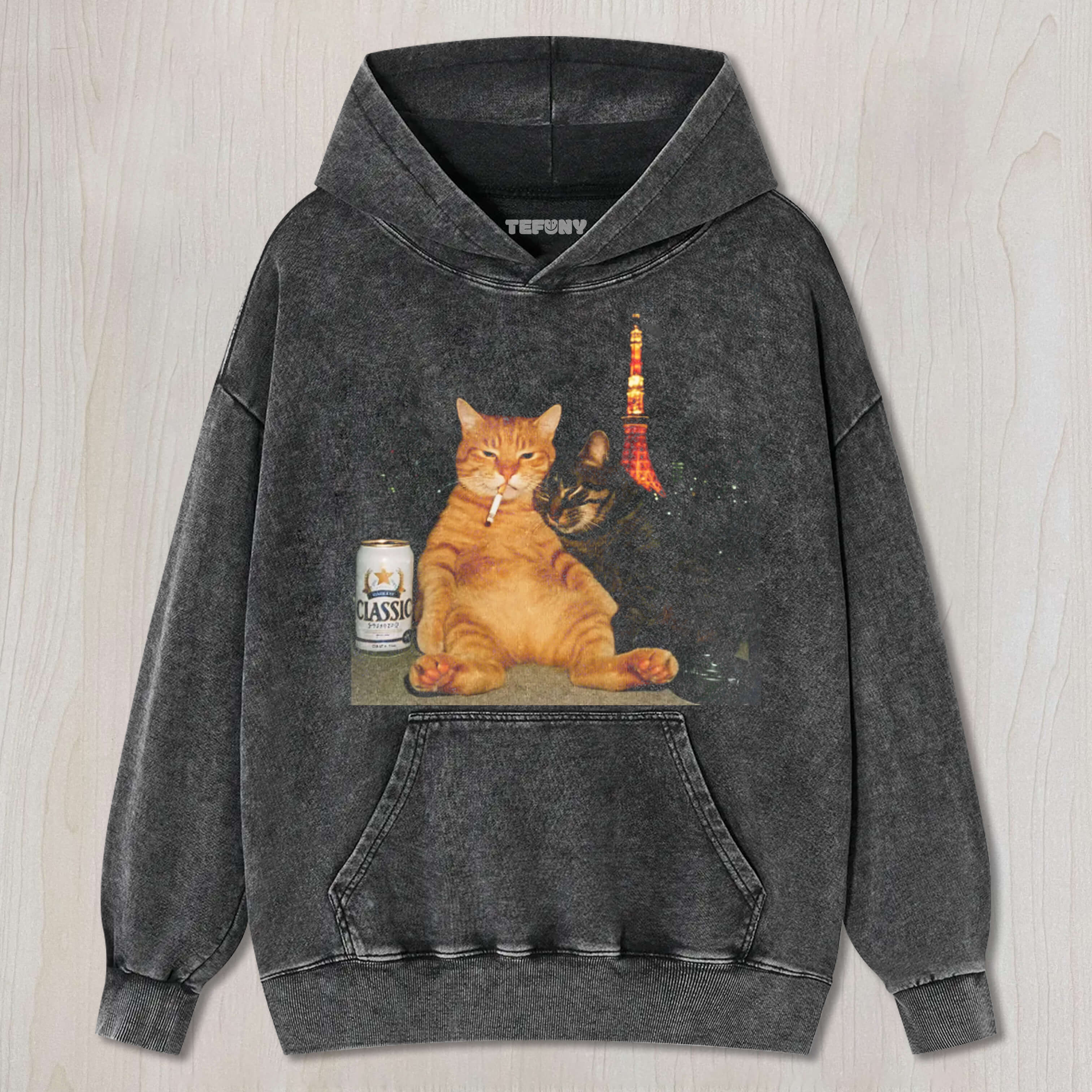 TWO FUNNY CATS TEE & SWEAT & HOOD