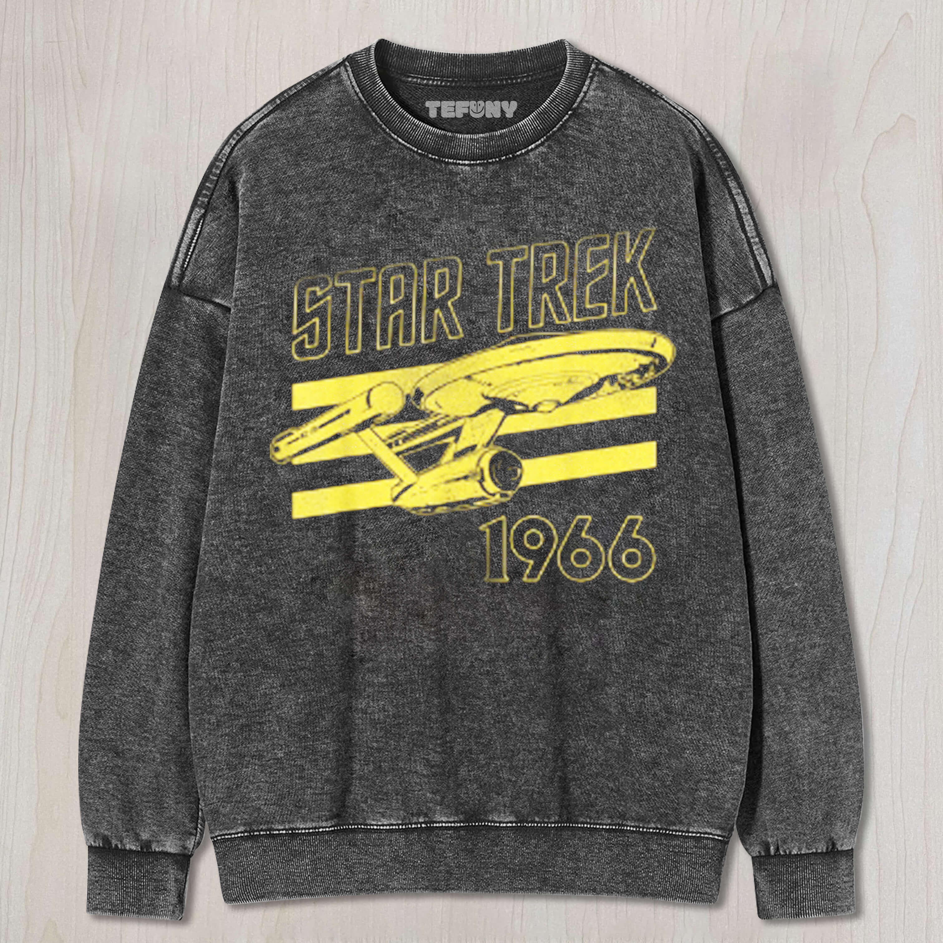 THE ORIGINAL SERIES ENTERPRISE 66 COLLEGIATE STATRE TEE & SWEAT & HOOD