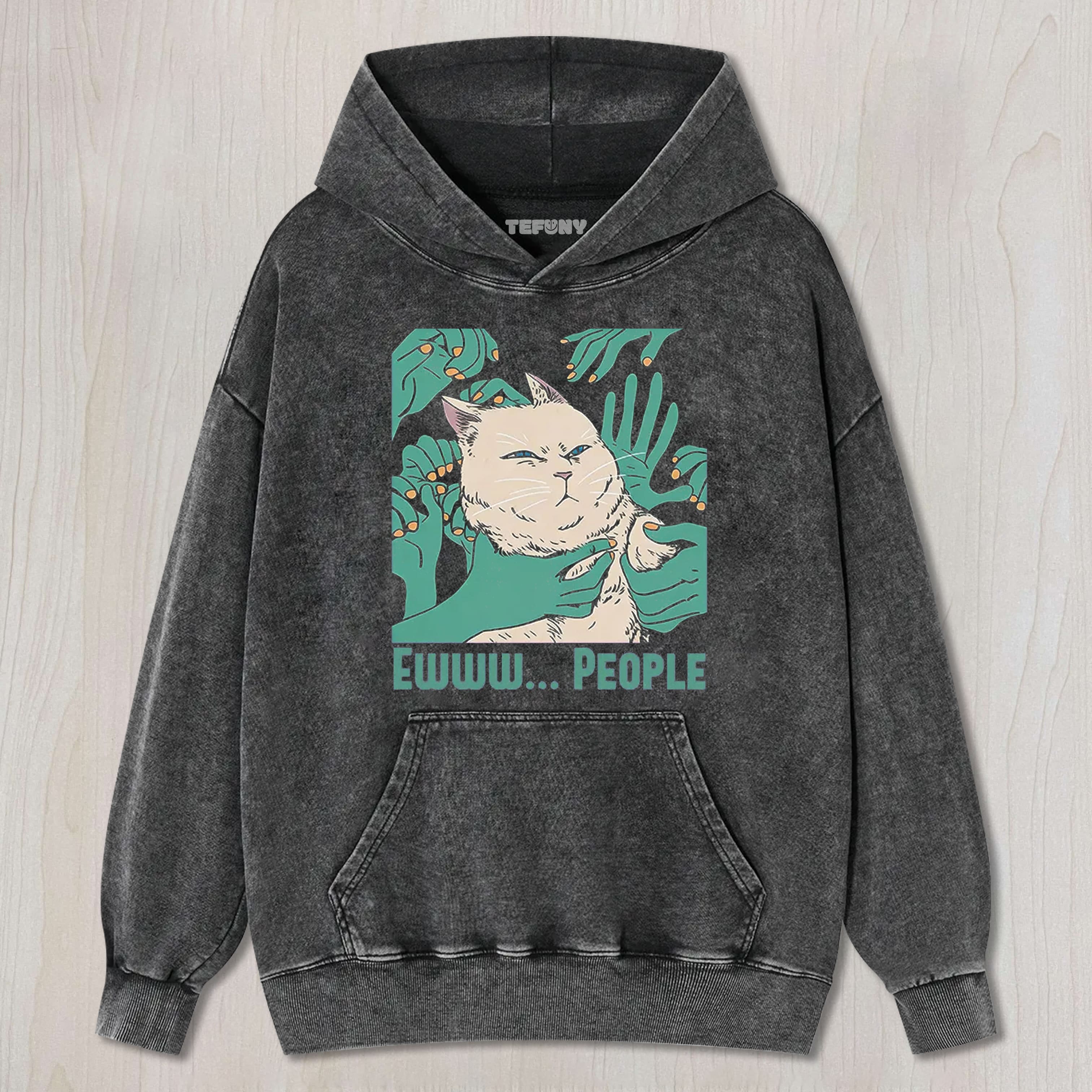 TOKYOCANVAS EWWW... PEOPLE WASHED T-SHIRT