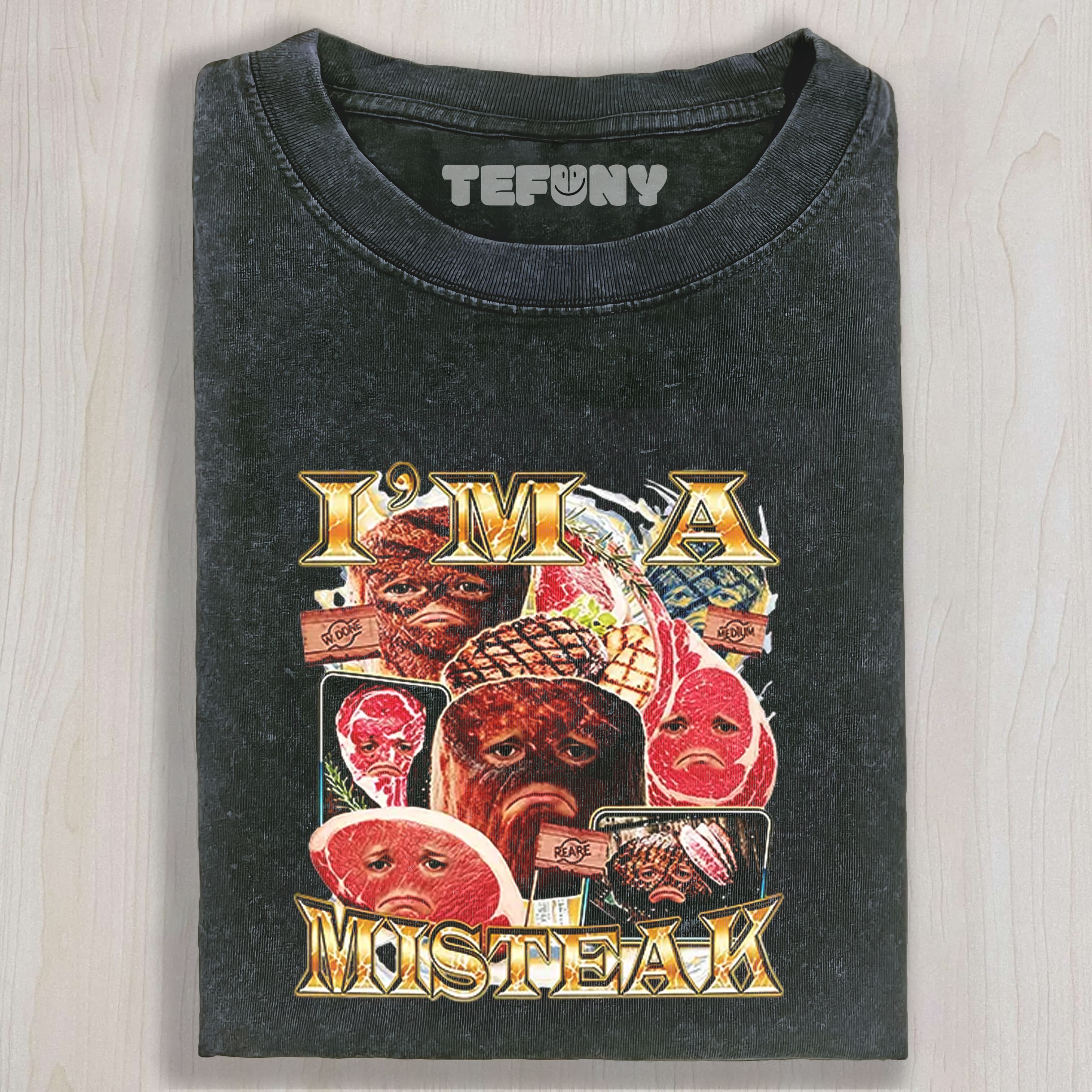 TOKYOCANVAS I'M A MISTEAK WASHED T-SHIRT
