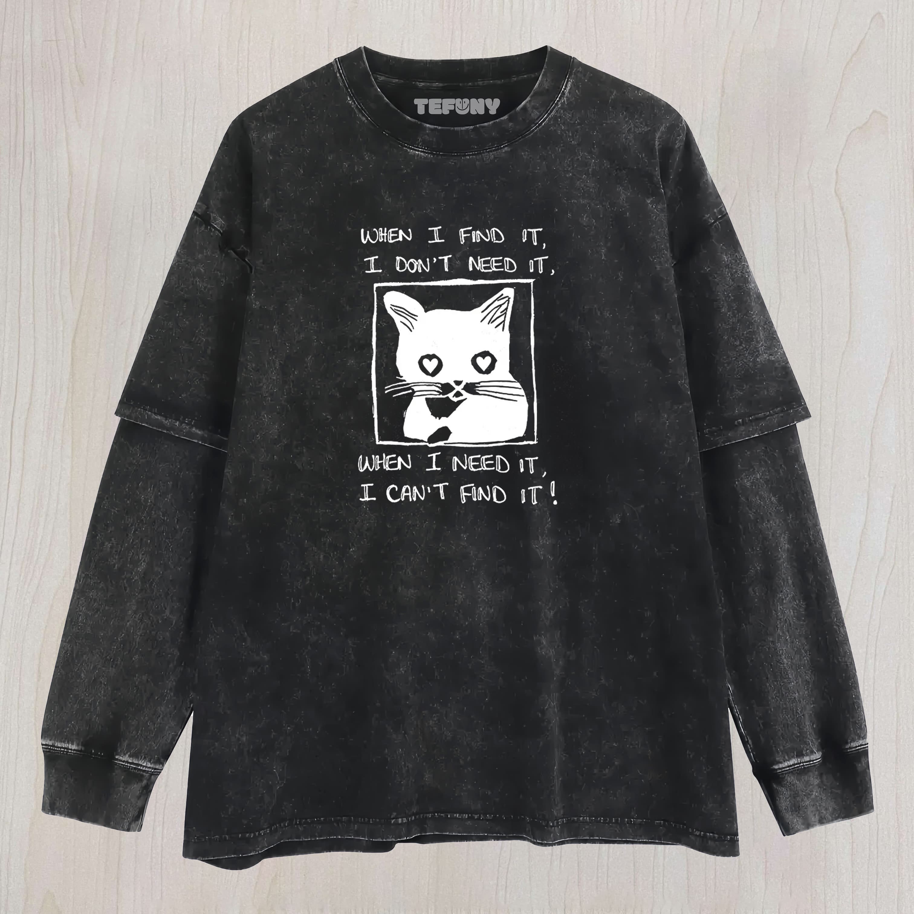 TOKYOCANVAS LIFE RULES WASHED LAYERED LONG SLEEVE