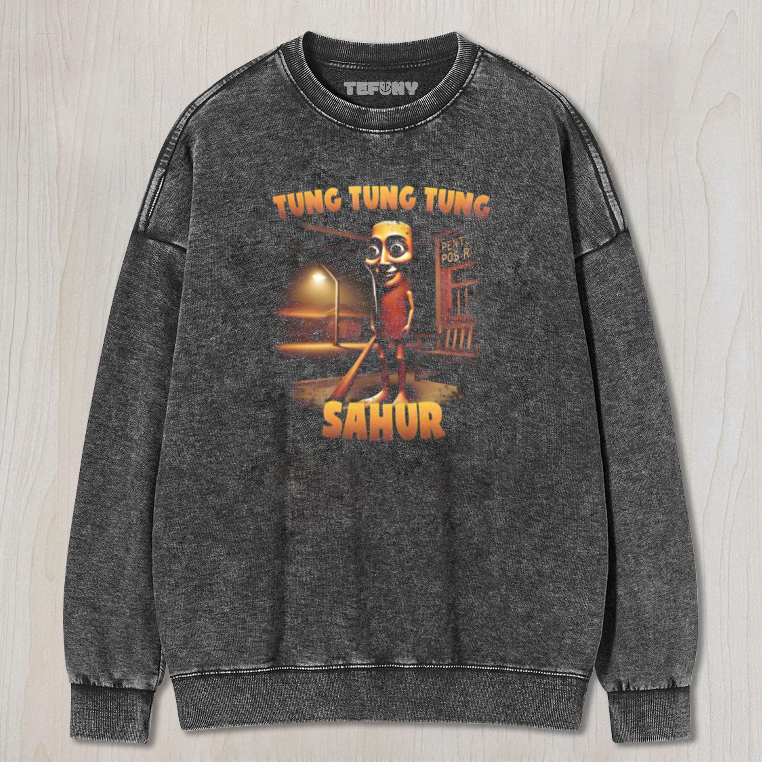 TUNG TUNG SAHUR – ITALIAN BRAINROT PATROL TEE & SWEAT & HOOD